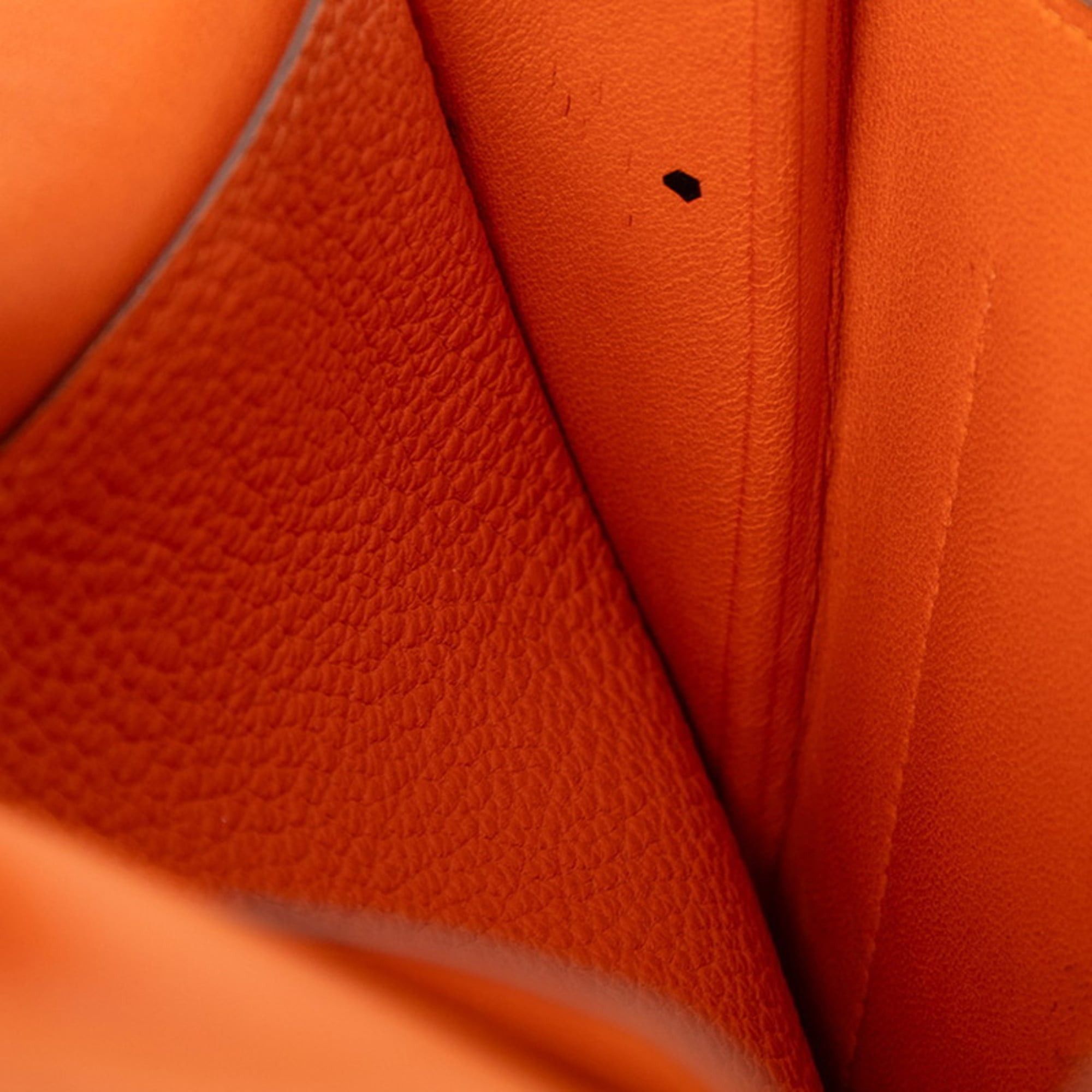 Hermes Hermes Dogon GM Long Wallet Orange Togo Women's HERMES Size ONE SIZE - 5 Thumbnail