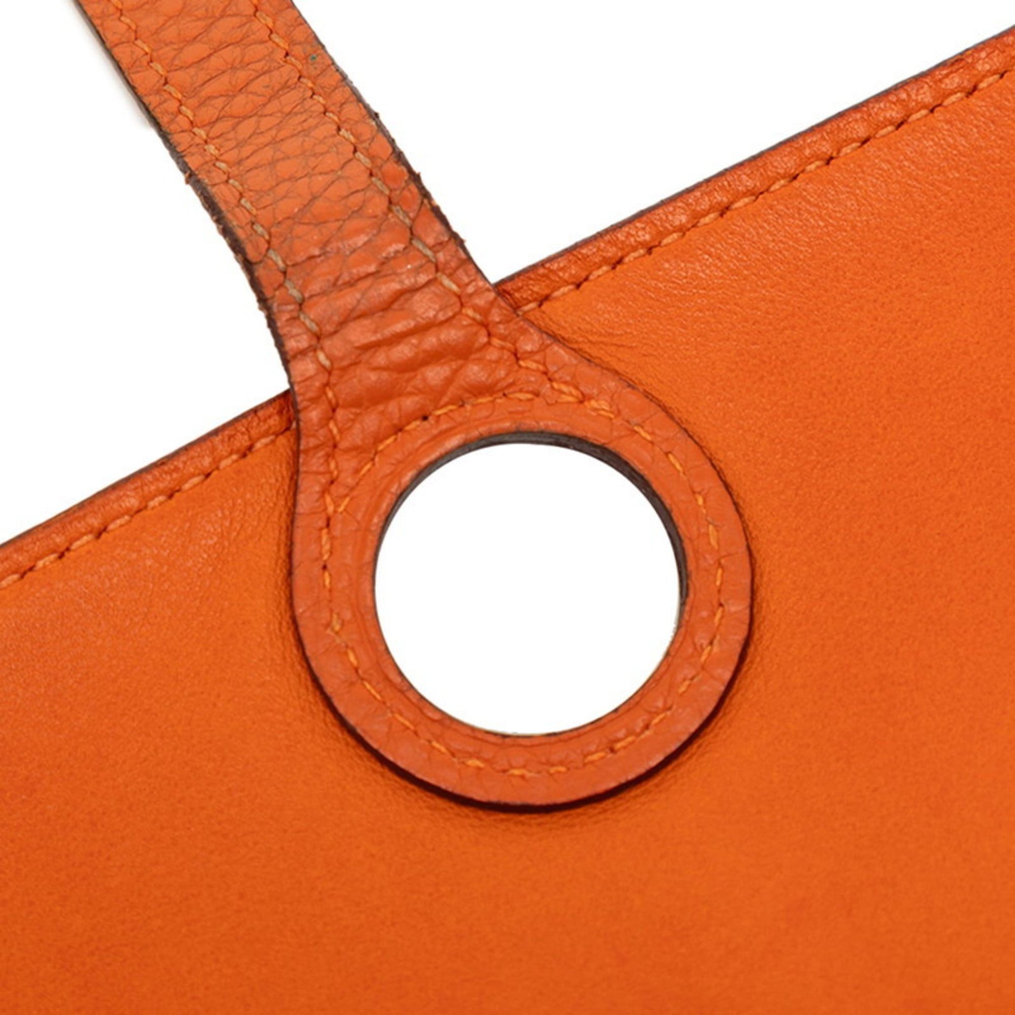 Hermes Hermes Dogon GM Long Wallet Orange Togo Women's HERMES Size ONE SIZE - 6 Thumbnail