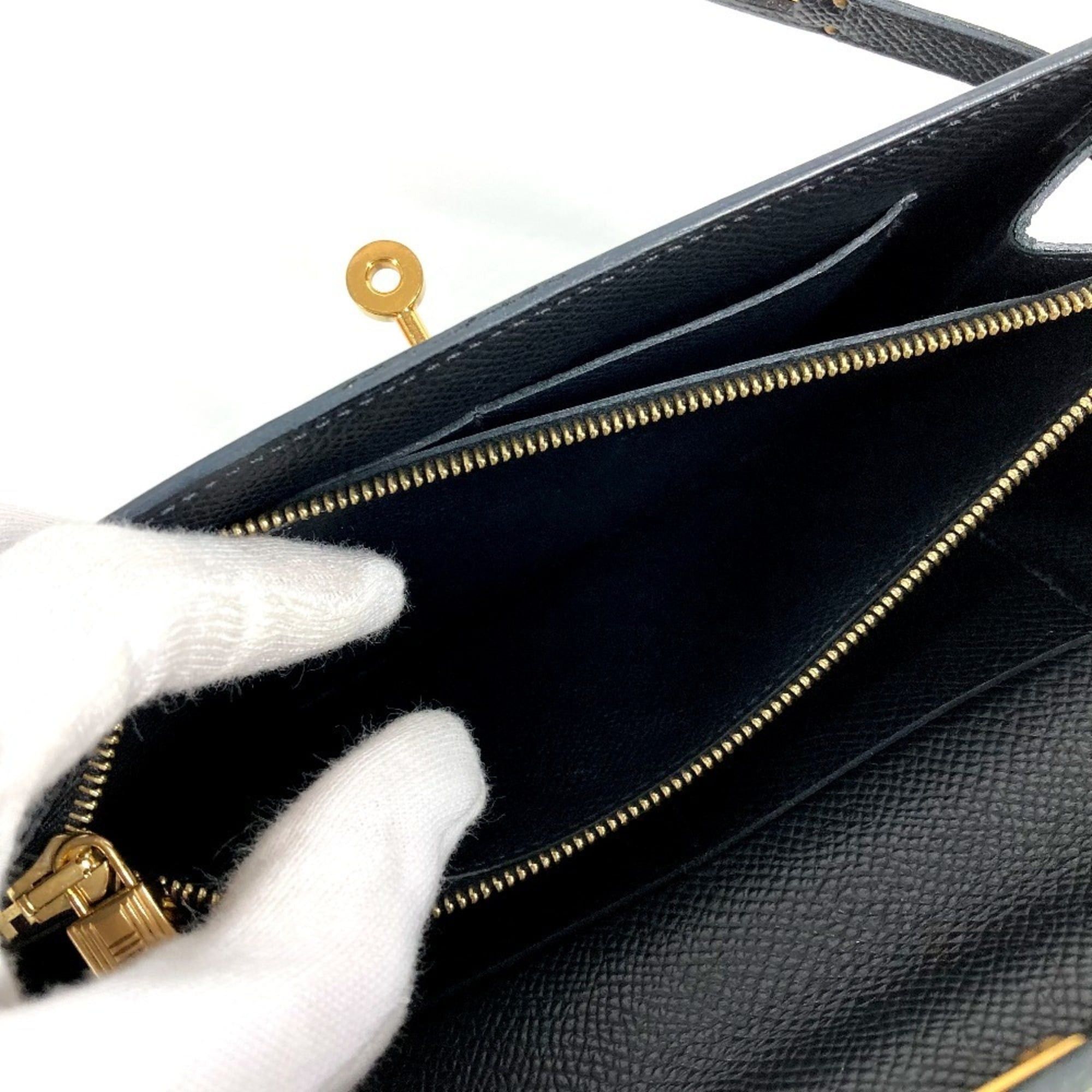 Hermes HERMES Hermès Shoulder Wallet Kelly Long To-Go Bag Pochette Epson Men's Women's Black Size ONE SIZE - 11 Thumbnail