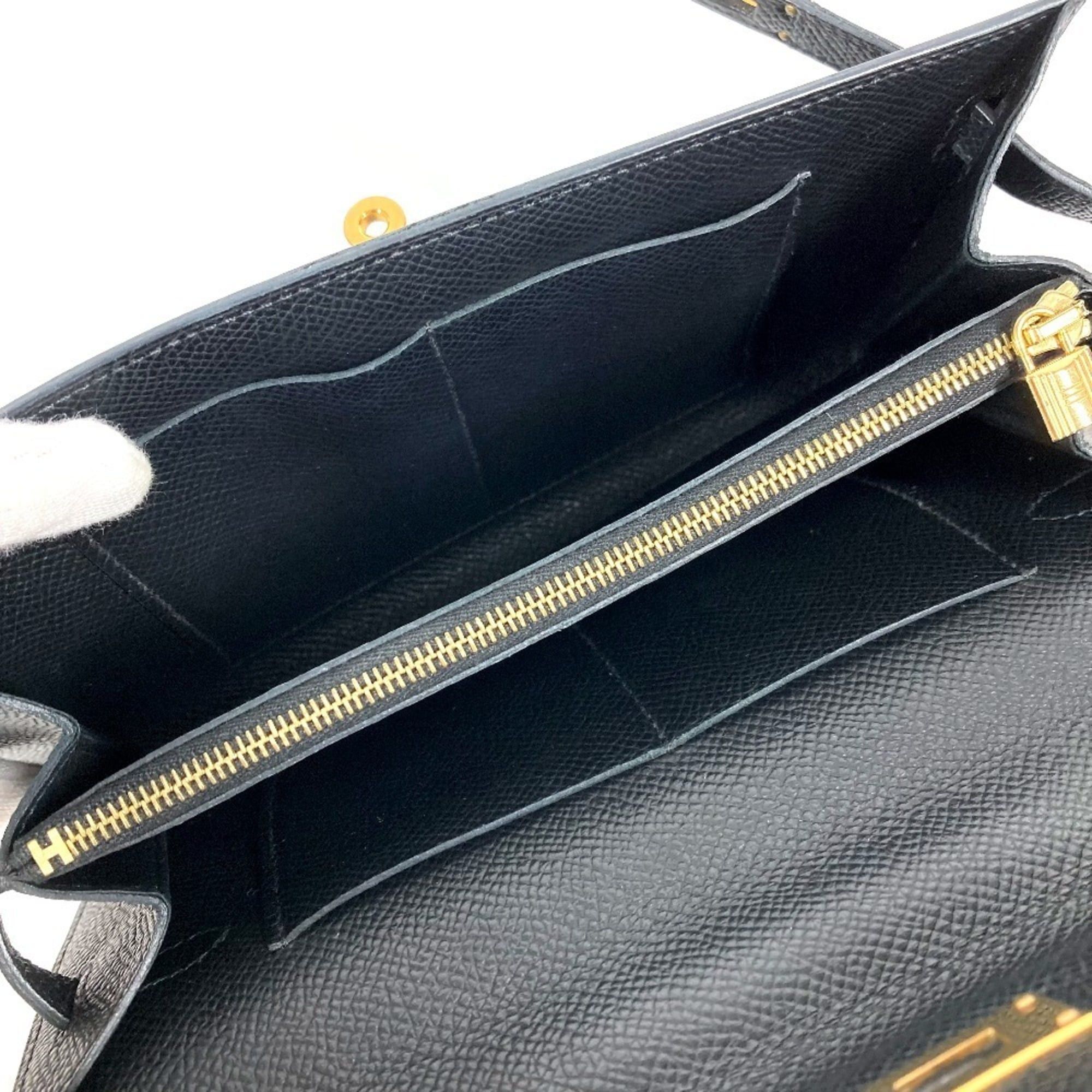 Hermes HERMES Hermès Shoulder Wallet Kelly Long To-Go Bag Pochette Epson Men's Women's Black Size ONE SIZE - 12 Thumbnail