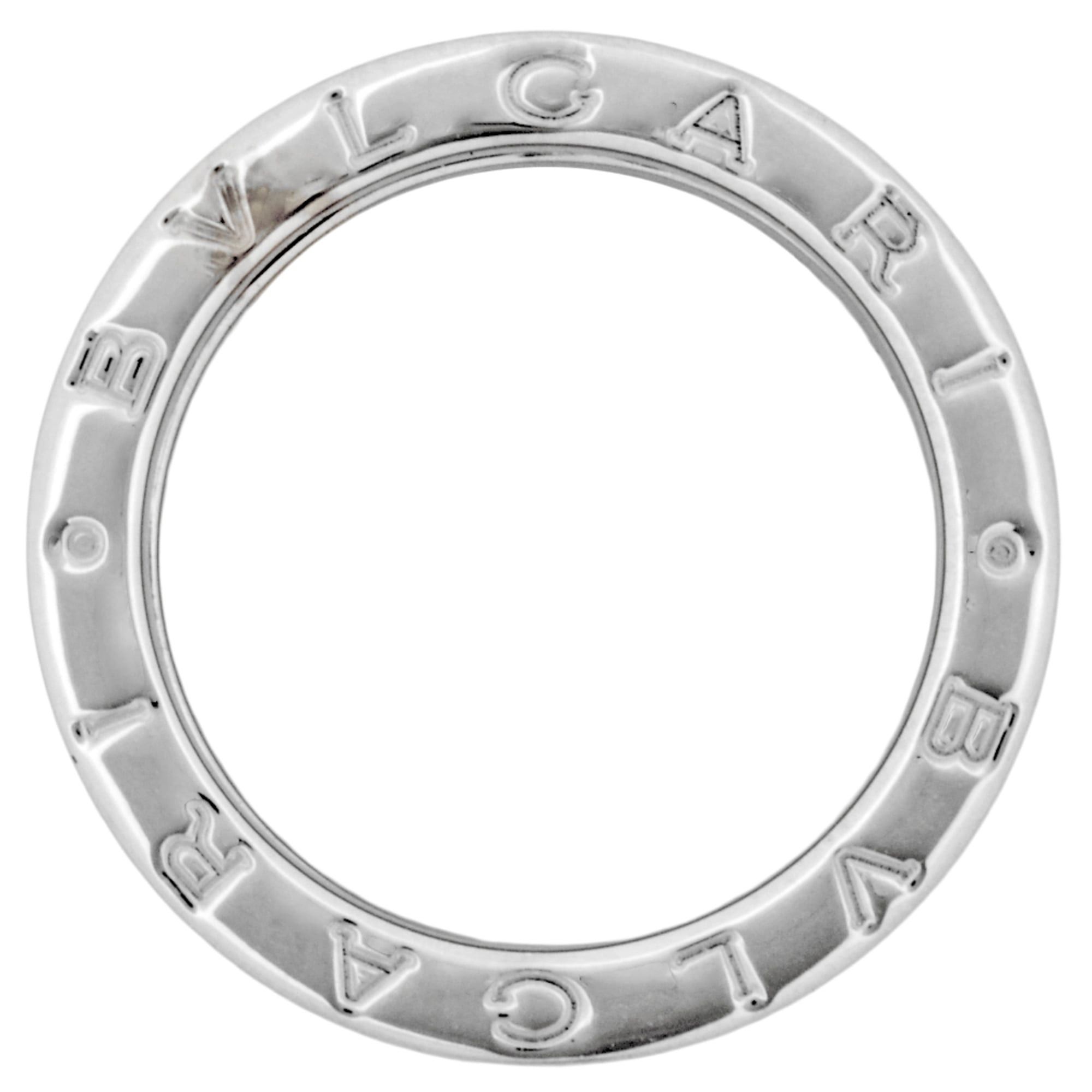 BVLGARI B.zero1 3-Band Ring #52 18KWG 8.7g White Gold