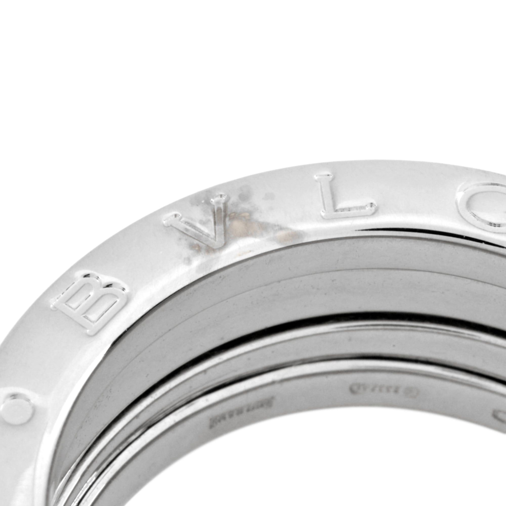 BVLGARI B.zero1 3-Band Ring #52 18KWG 8.7g White Gold