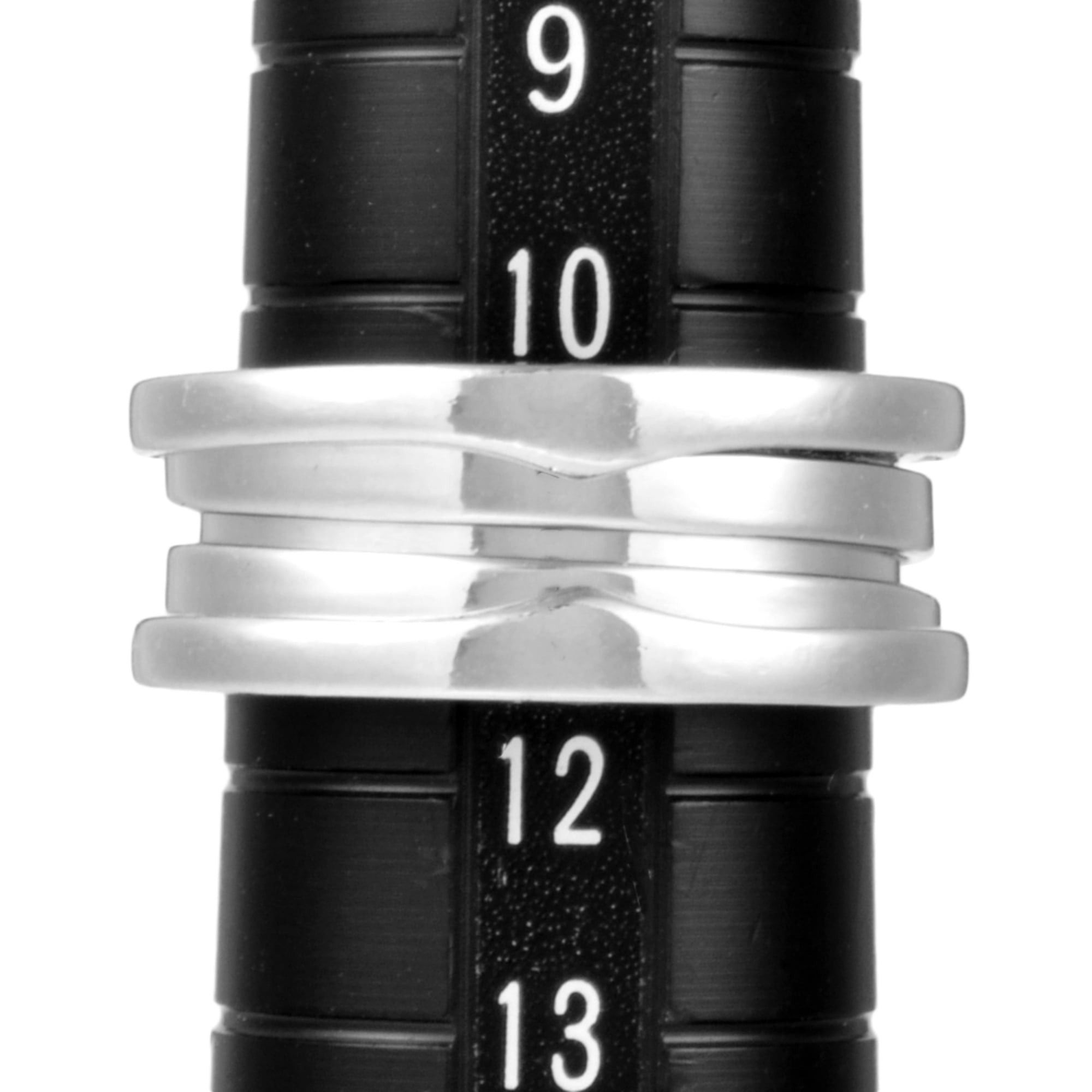 BVLGARI B.zero1 3-Band Ring #52 18KWG 8.7g White Gold