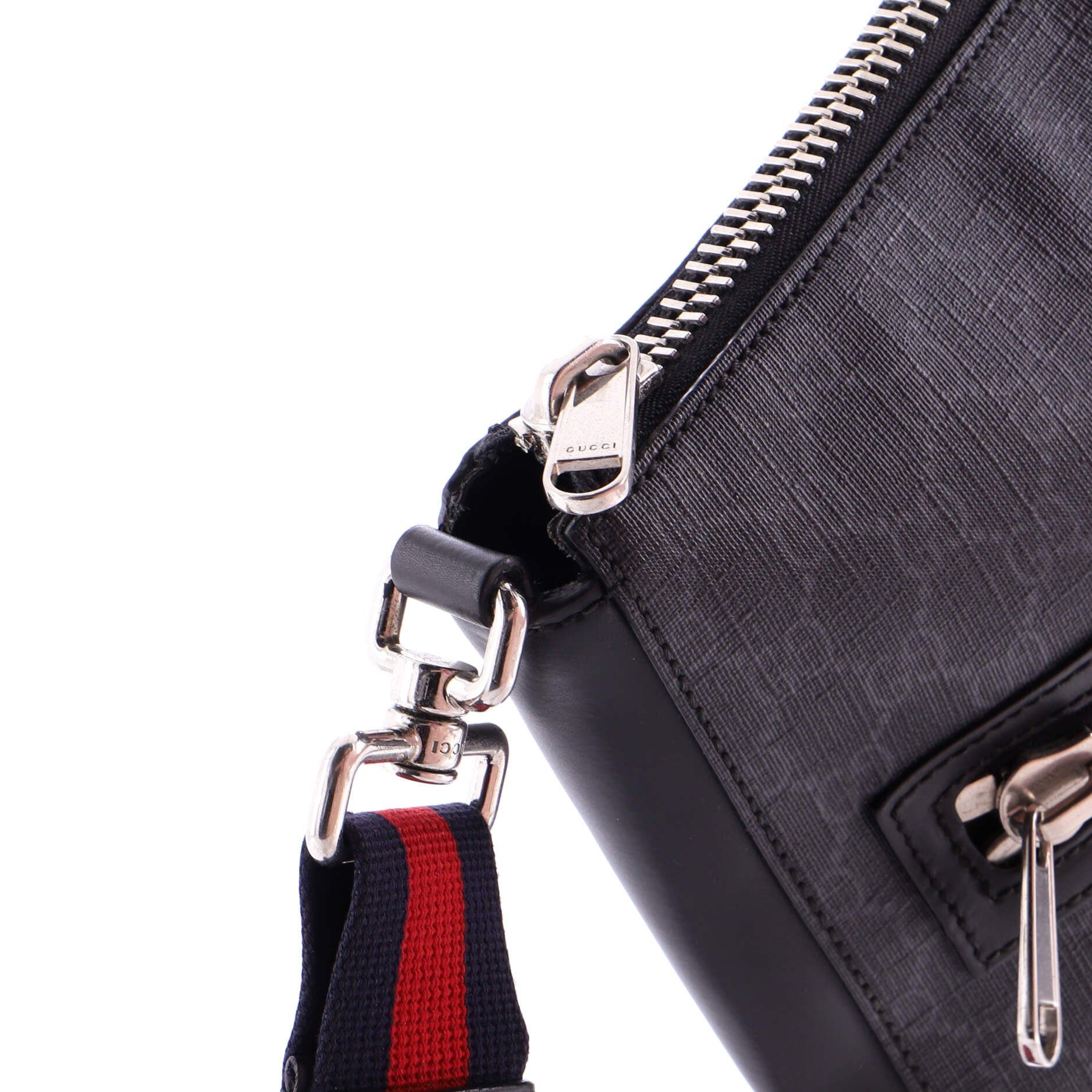 Gucci Web Strap Front Zip Messenger Bag Size ONE SIZE - 7 Thumbnail