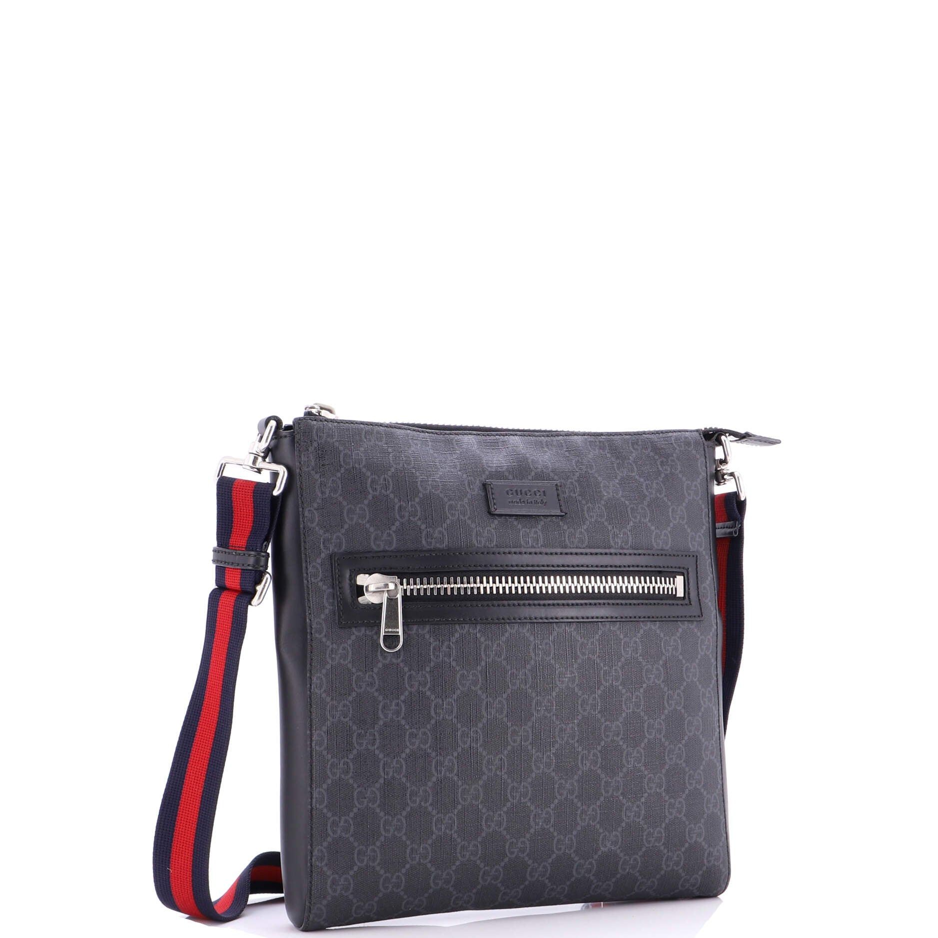 Gucci Web Strap Front Zip Messenger Bag Size ONE SIZE - 2 Thumbnail