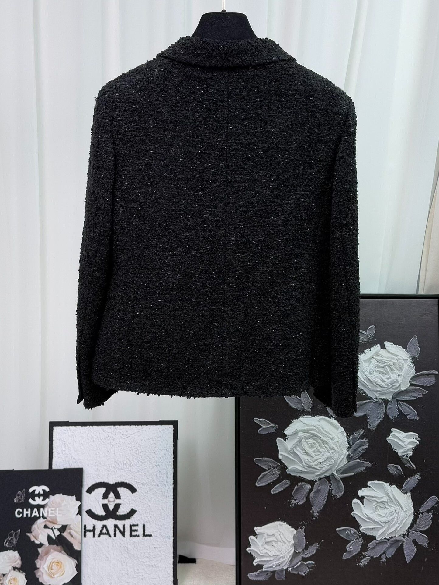 Chanel Chanel 21C Black Doll Collar Coat Size XXS / US 00 / IT 34 - 2 Thumbnail