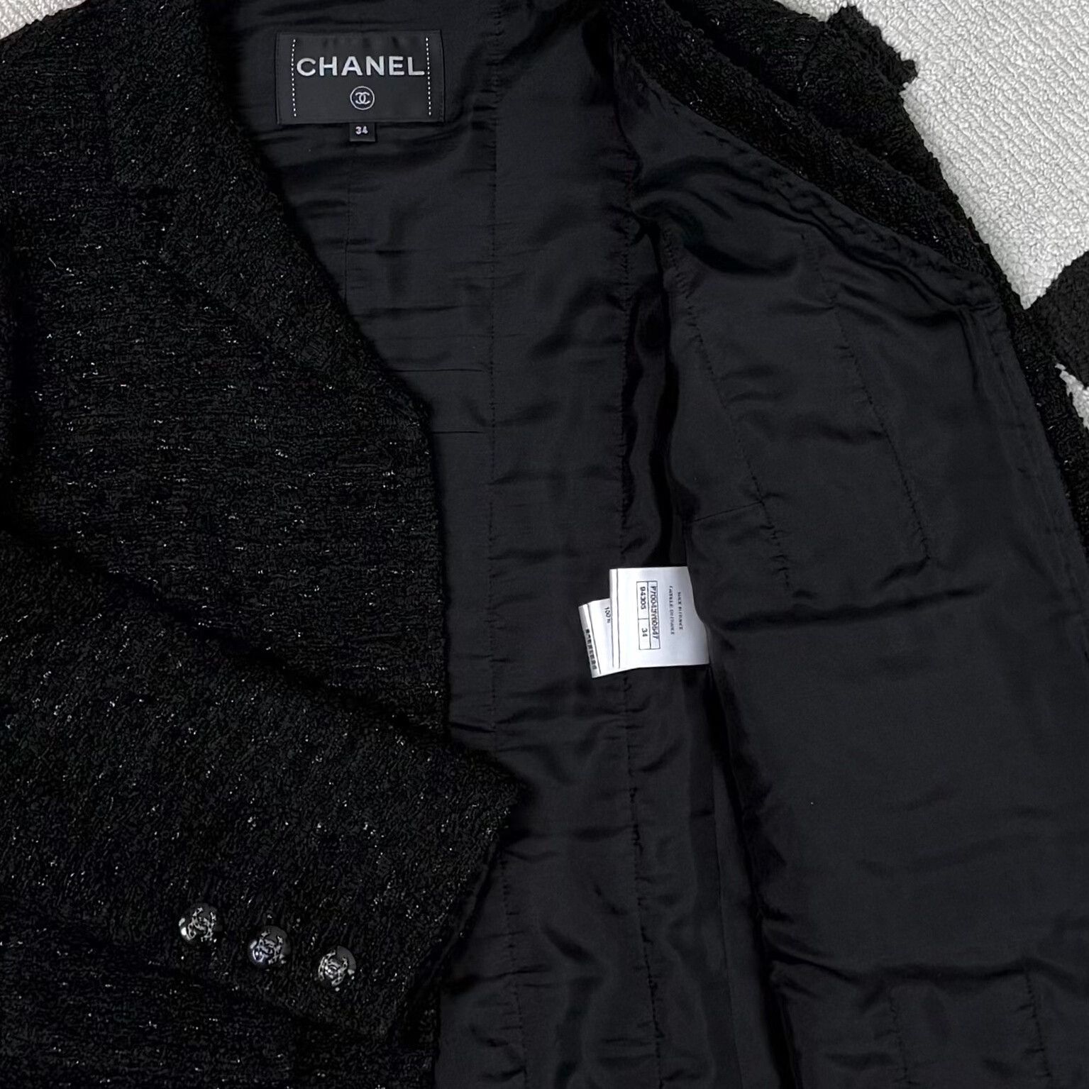 Chanel Chanel 21C Black Doll Collar Coat Size XXS / US 00 / IT 34 - 5 Thumbnail