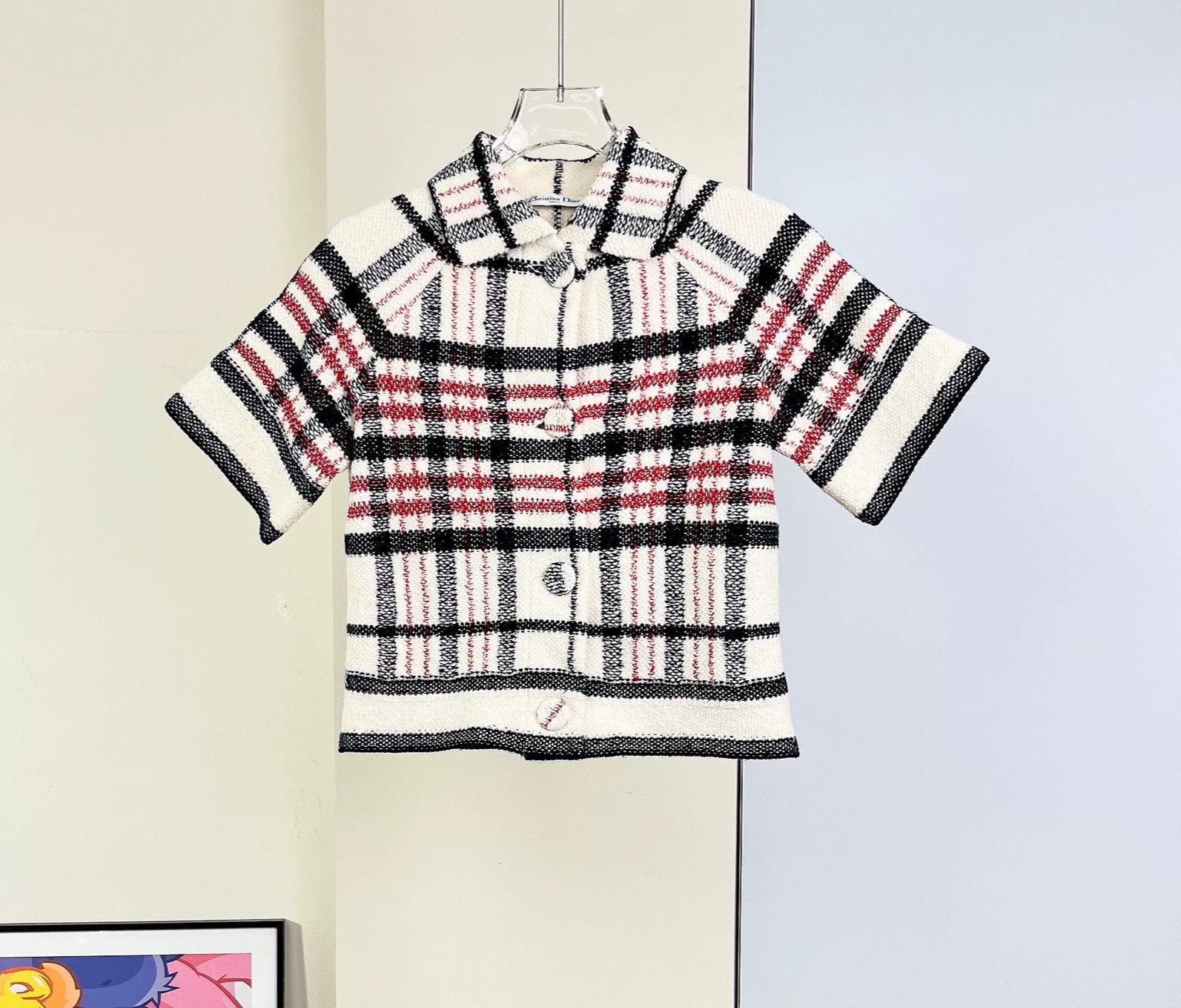 Dior Dior 22 Check Short-Sleeve Jacket Suit Size XS / US 0-2 / IT 36-38 - 2 Thumbnail