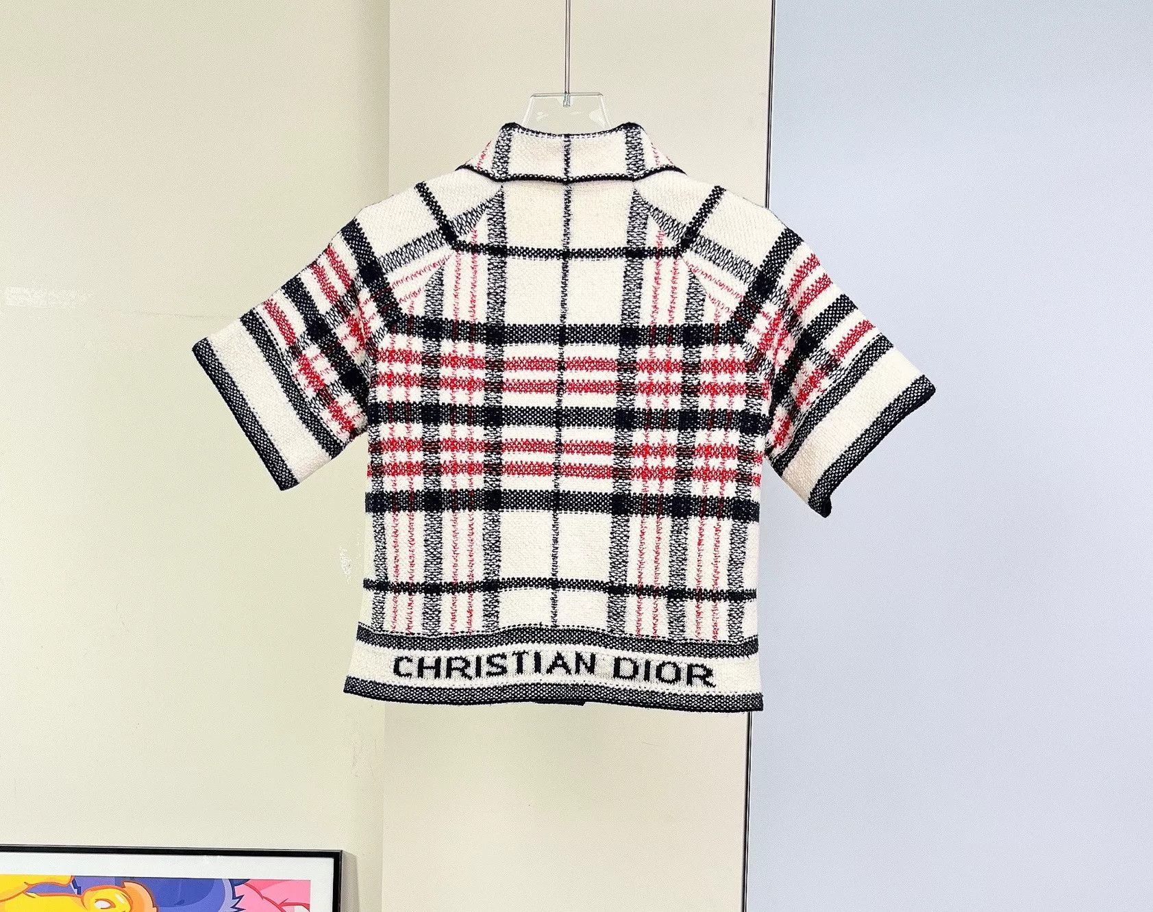 Dior Dior 22 Check Short-Sleeve Jacket Suit Size XS / US 0-2 / IT 36-38 - 3 Thumbnail