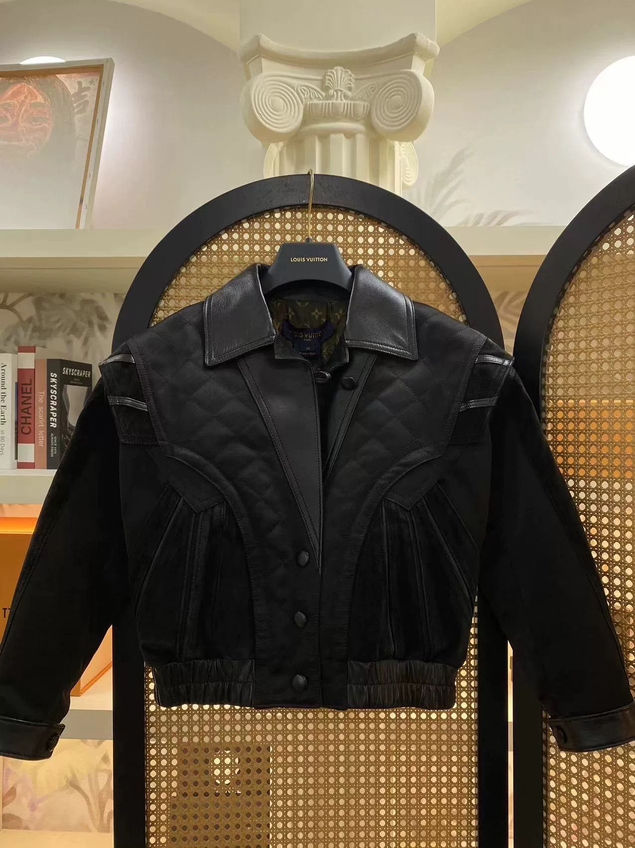 Louis Vuitton Louis Vuitton Black Patchwork Short Coat Size S / US 4 / IT 40 - 3 Thumbnail