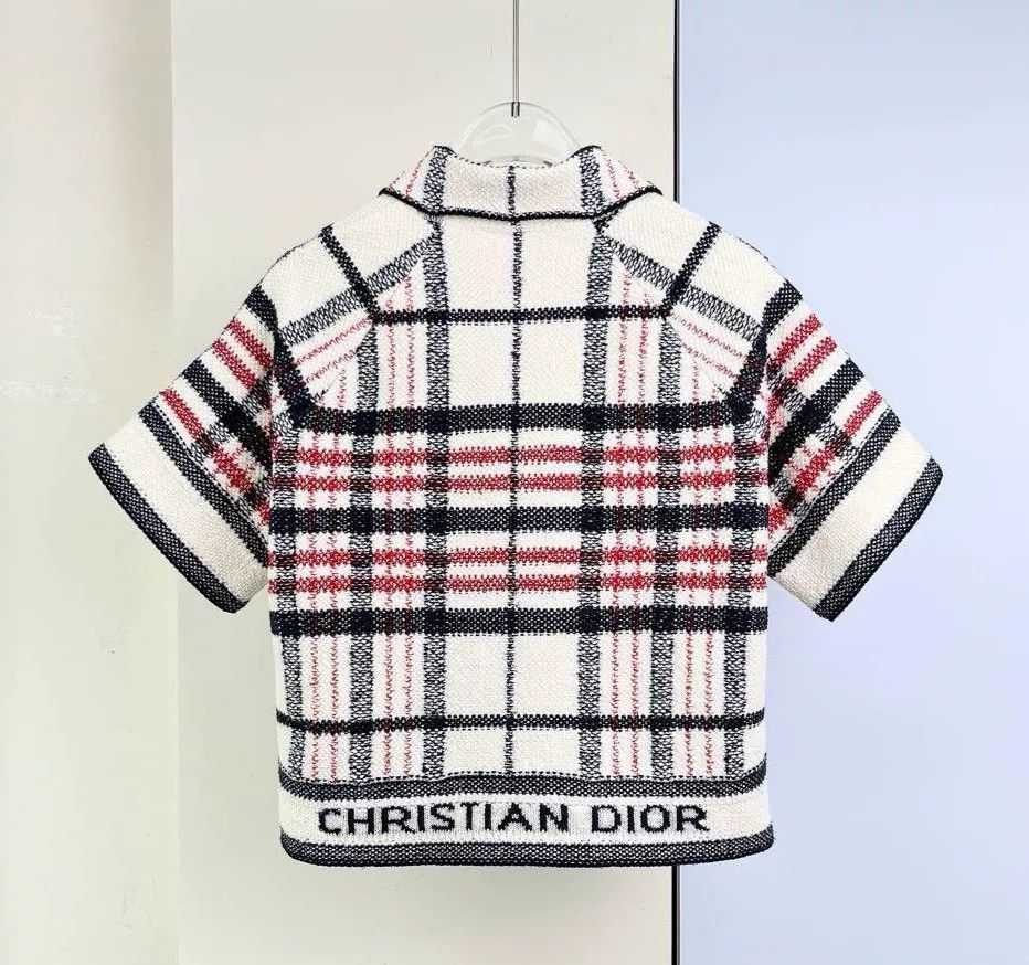 Dior Dior Plaid Short-Sleeve Jacket 38 Size S / US 4 / IT 40 - 2 Thumbnail