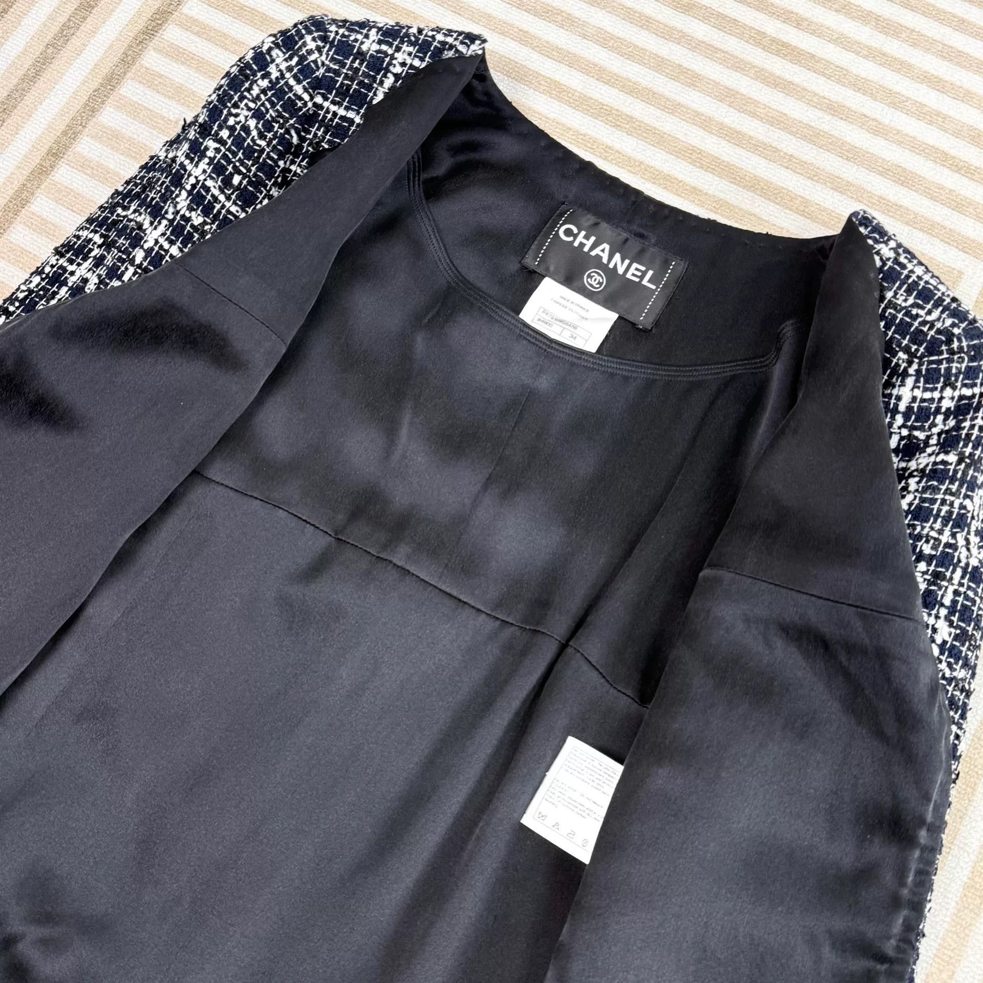 Chanel Chanel Black and White Tweed Set Size XXS / US 00 / IT 34 - 5 Thumbnail