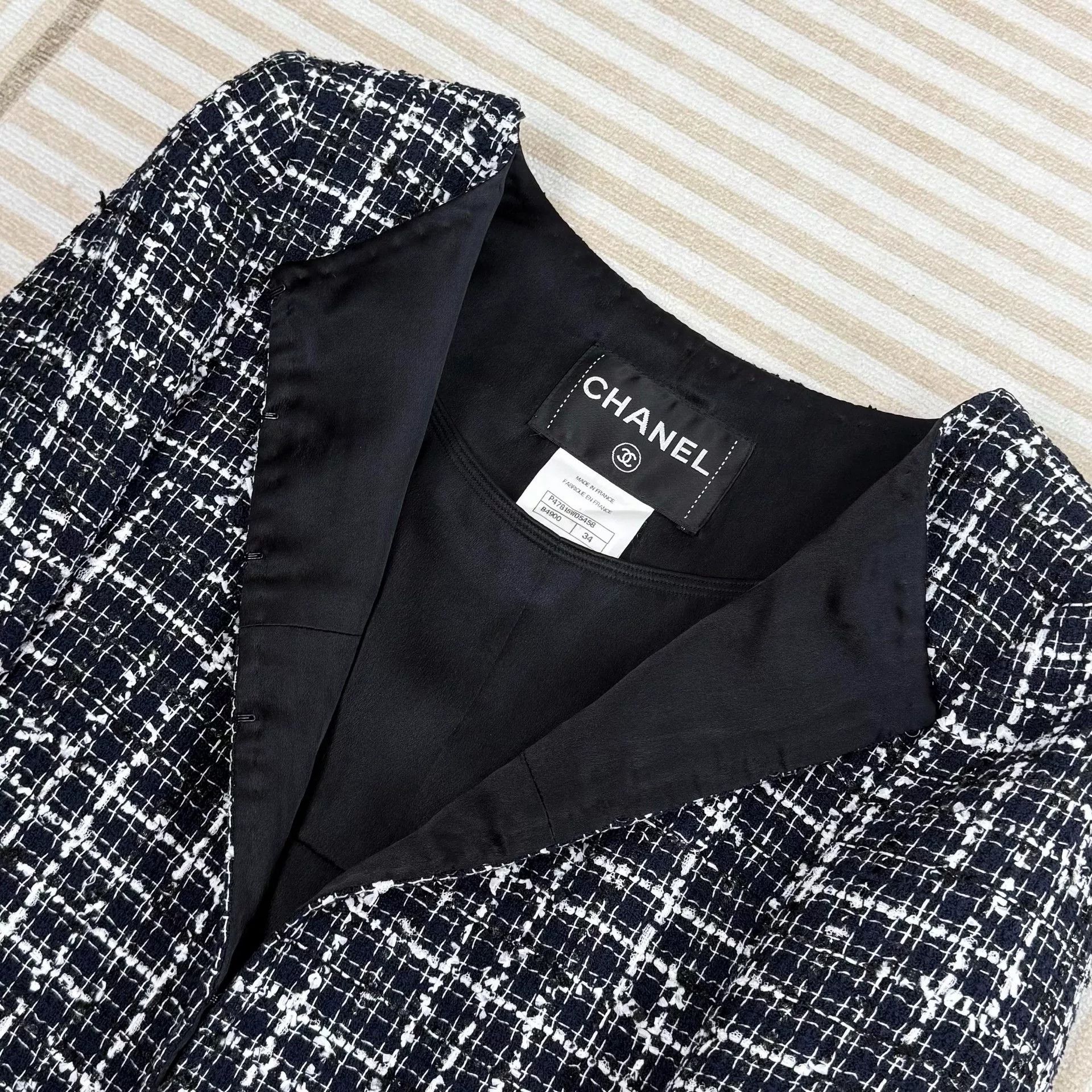 Chanel Chanel Black and White Tweed Set Size XXS / US 00 / IT 34 - 3 Thumbnail