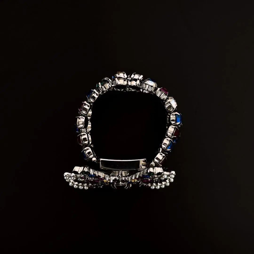 Miu Miu Miumiu Colorful Bow Rhinestone Bracelet Size ONE SIZE - 3 Thumbnail