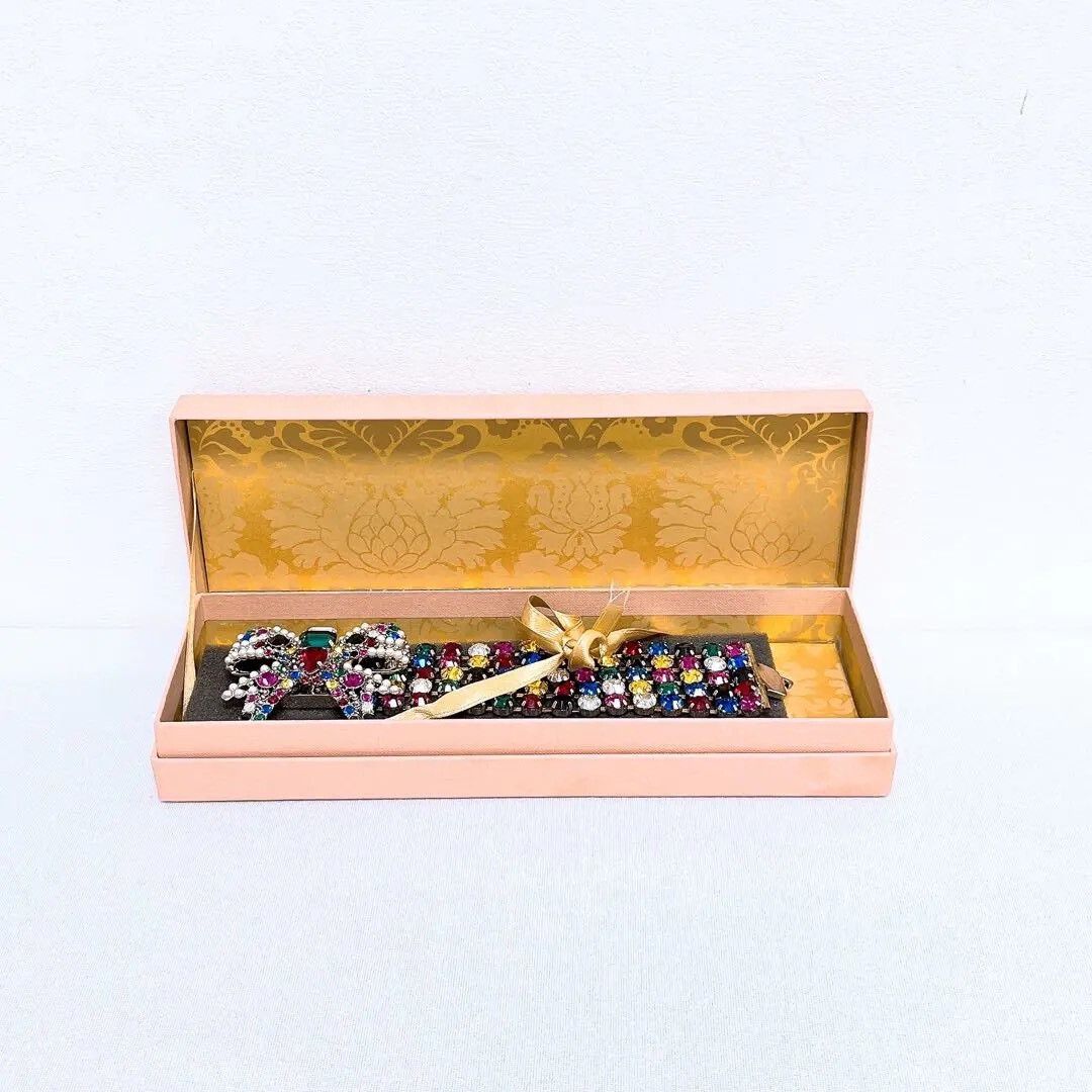 Miu Miu Miumiu Colorful Bow Rhinestone Bracelet Size ONE SIZE - 6 Thumbnail