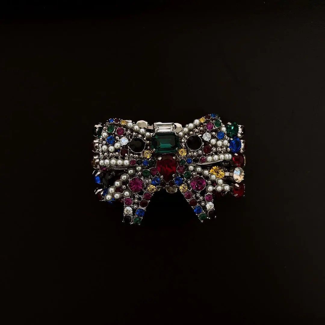 Miu Miu Miumiu Colorful Bow Rhinestone Bracelet Size ONE SIZE - 2 Thumbnail