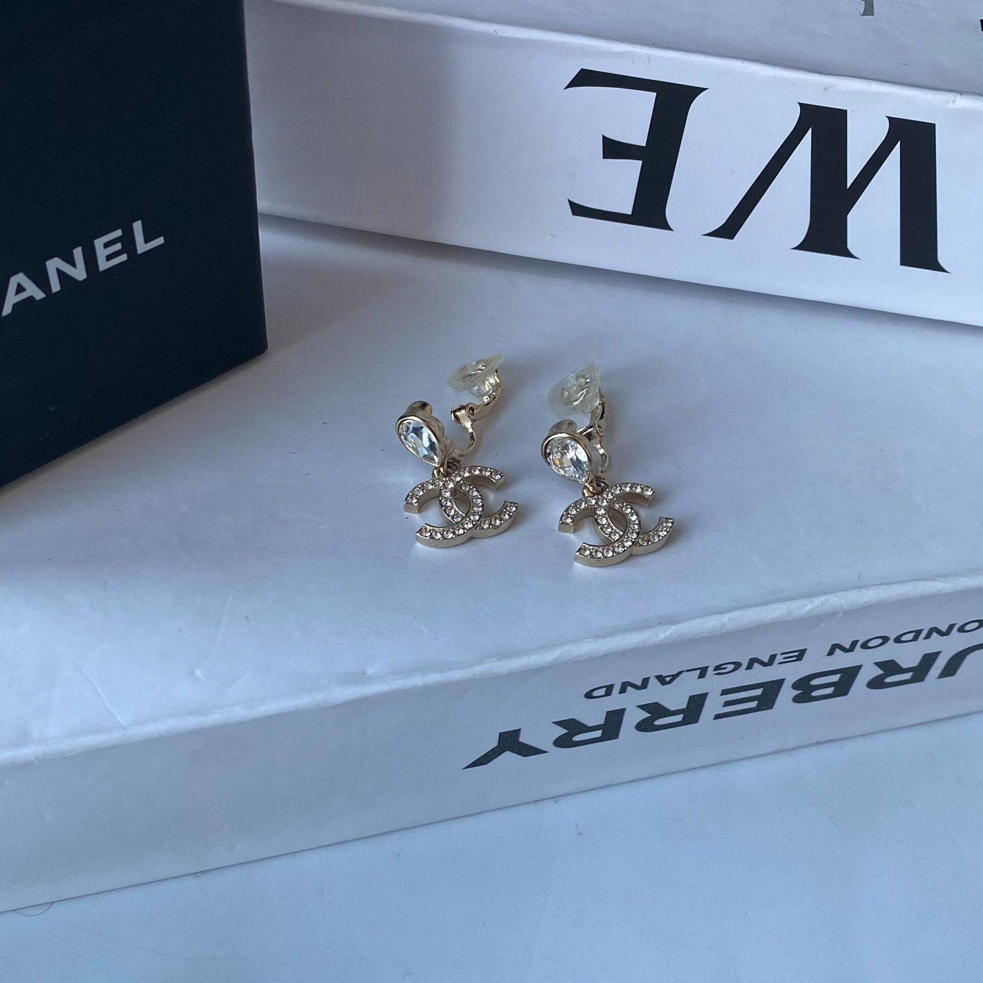 Chanel Chanel 25A Double C Pendant Earrings Size ONE SIZE - 2 Thumbnail