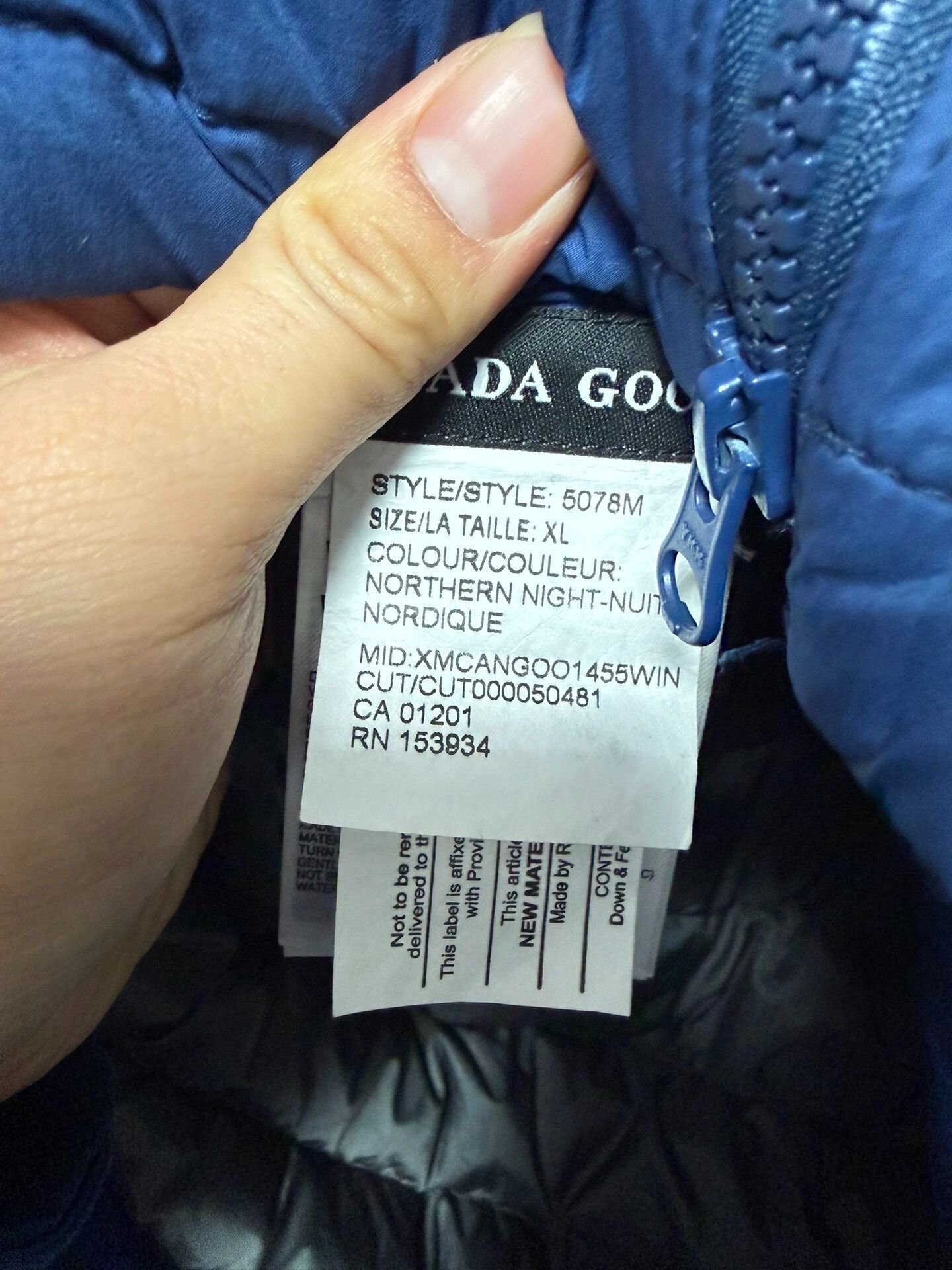 Canada Goose Canada Goose 5078M Men's Hooded Down Jacket Size US XL / EU 56 / 4 - 7 Thumbnail