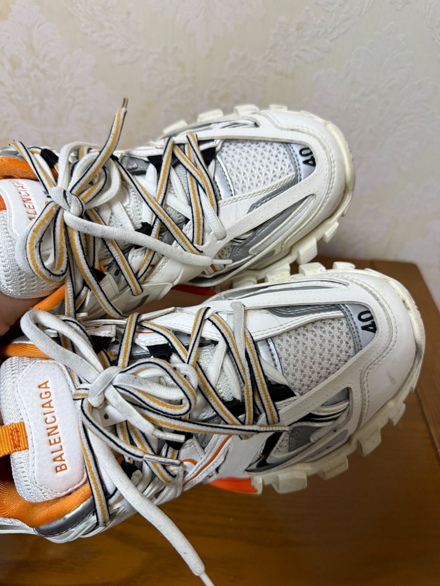 Balenciaga Balenciaga Track White Orange Size 40 Size US 7 / EU 40 - 5 Thumbnail