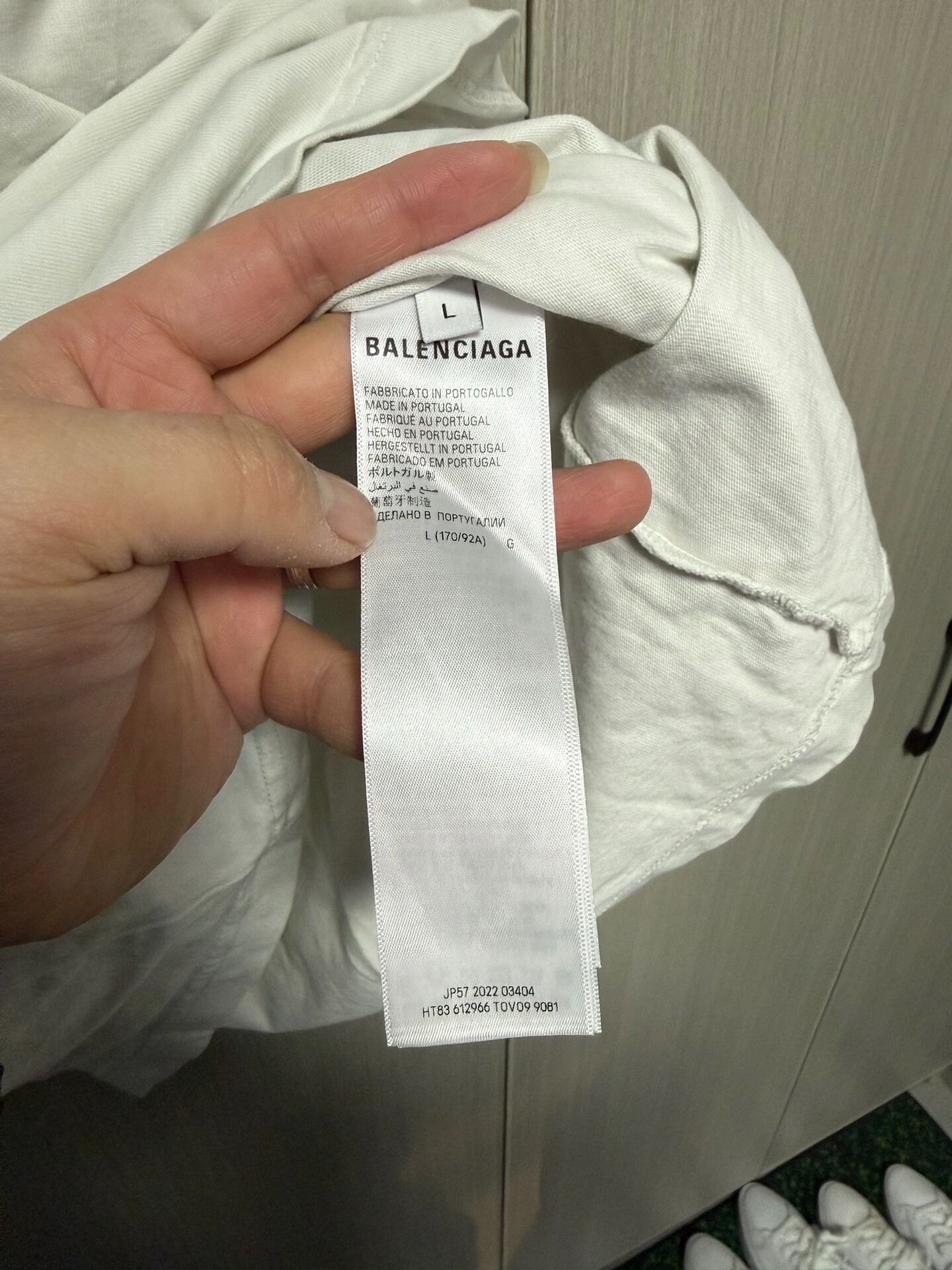 Balenciaga Balenciaga White BB Graffiti Logo Short Sleeve Size US L / EU 52-54 / 3 - 4 Thumbnail