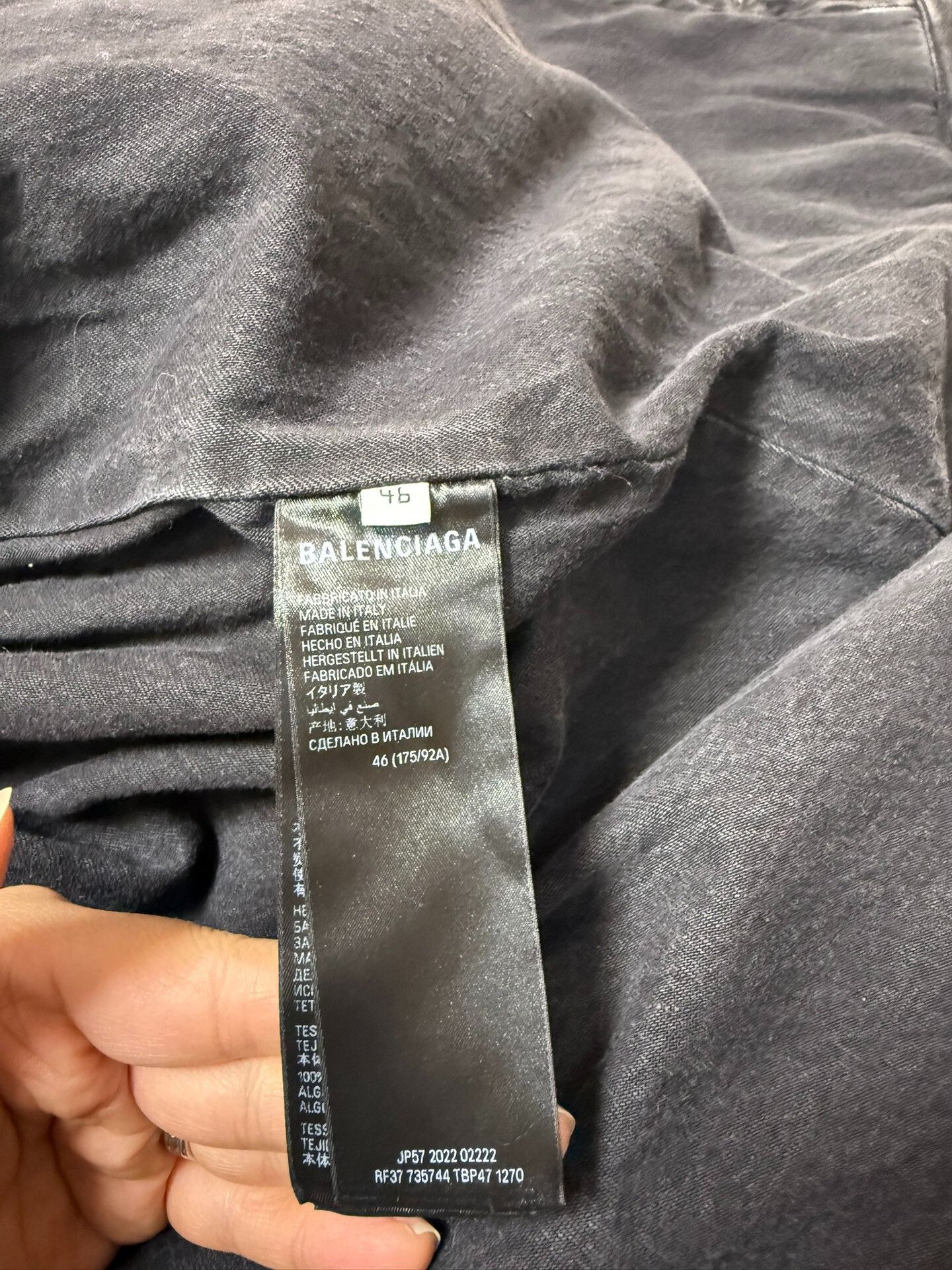 Balenciaga Balenciaga Denim Cotton Jacket Size US S / EU 44-46 / 1 - 8 Thumbnail