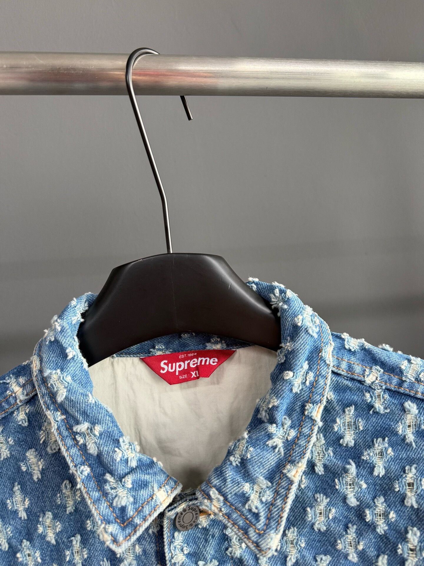 Supreme Supreme 20SS Hole Punch Denim Trucker Jacket Size US M / EU 48-50 / 2 - 3 Thumbnail
