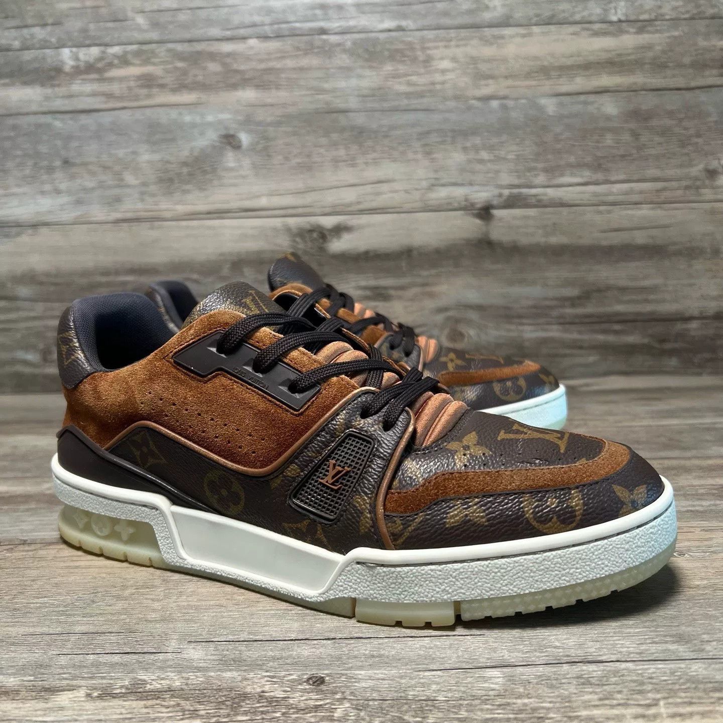 Louis Vuitton LV Trainer Monogram Brown Sneakers Size US 6 / EU 39 - 2 Thumbnail