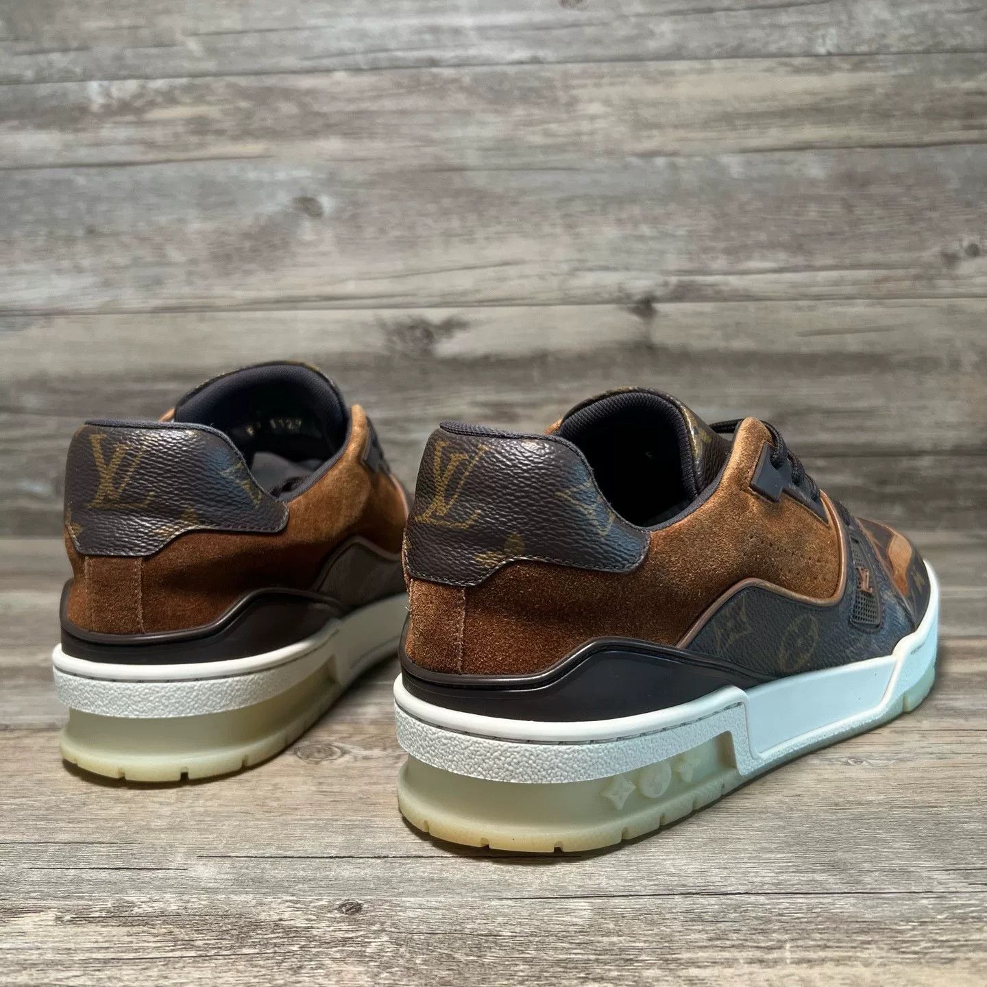 Louis Vuitton LV Trainer Monogram Brown Sneakers Size US 6 / EU 39 - 4 Thumbnail