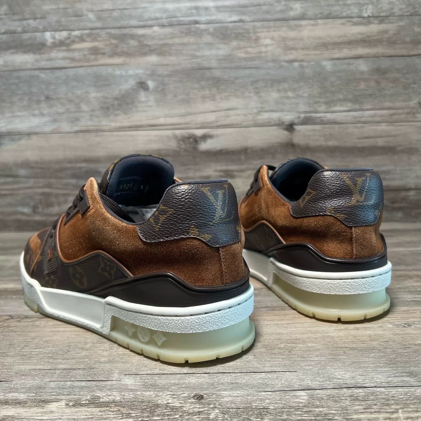 Louis Vuitton LV Trainer Monogram Brown Sneakers Size US 6 / EU 39 - 3 Thumbnail