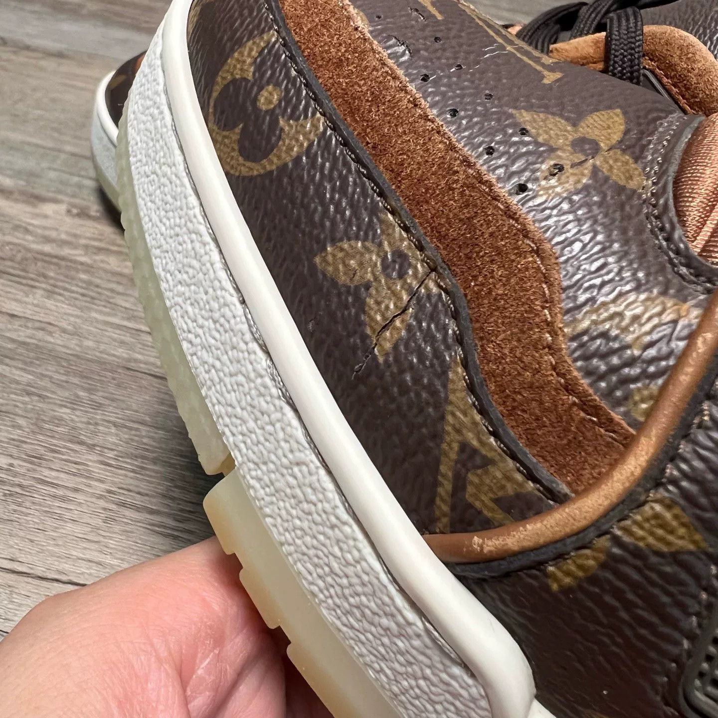 Louis Vuitton LV Trainer Monogram Brown Sneakers Size US 6 / EU 39 - 8 Thumbnail