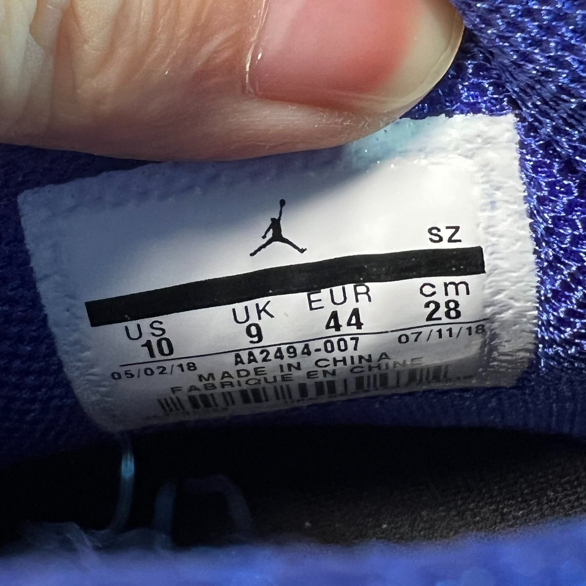 Jordan Brand Air Jordan 18 AA2494-007 Size US 10 / EU 43 - 7 Thumbnail