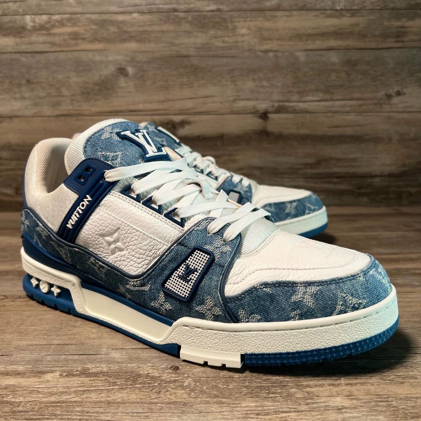 Louis Vuitton Louis Vuitton LV Trainer Denim Size US 10 / EU 43 - 2 Thumbnail