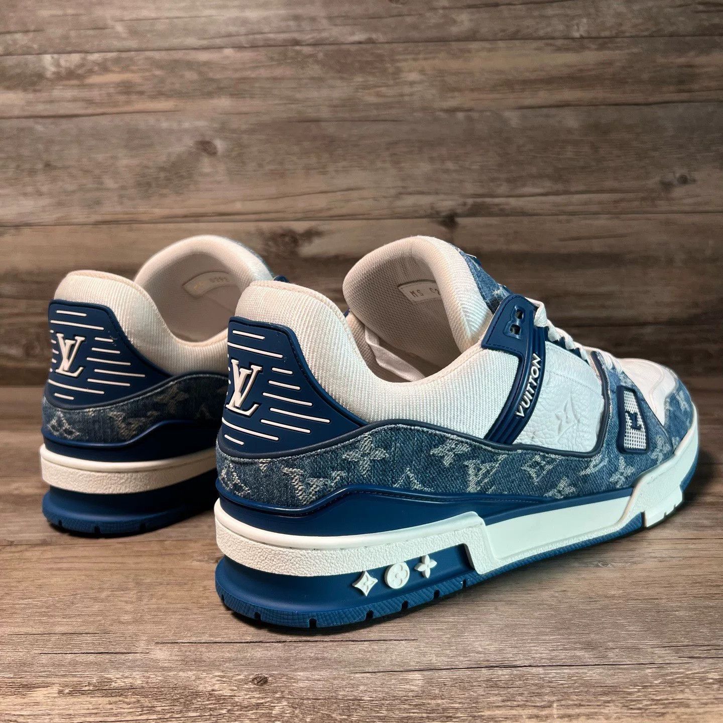 Louis Vuitton Louis Vuitton LV Trainer Denim Size US 10 / EU 43 - 4 Thumbnail