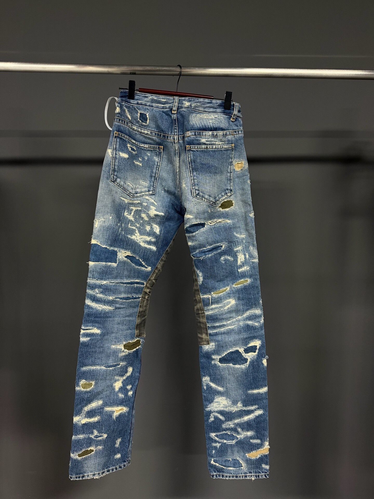 Givenchy Givenchy OG Boro Distressed Patchwork Jeans Size US 29 - 2 Thumbnail