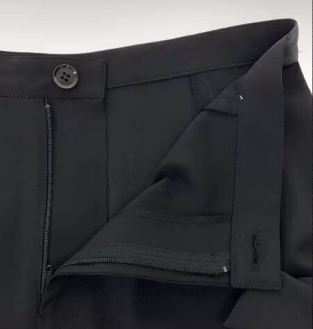 Yohji Yamamoto Yohji Yamamoto+NOIR Black Midi Skirt Size 22" - 3 Thumbnail