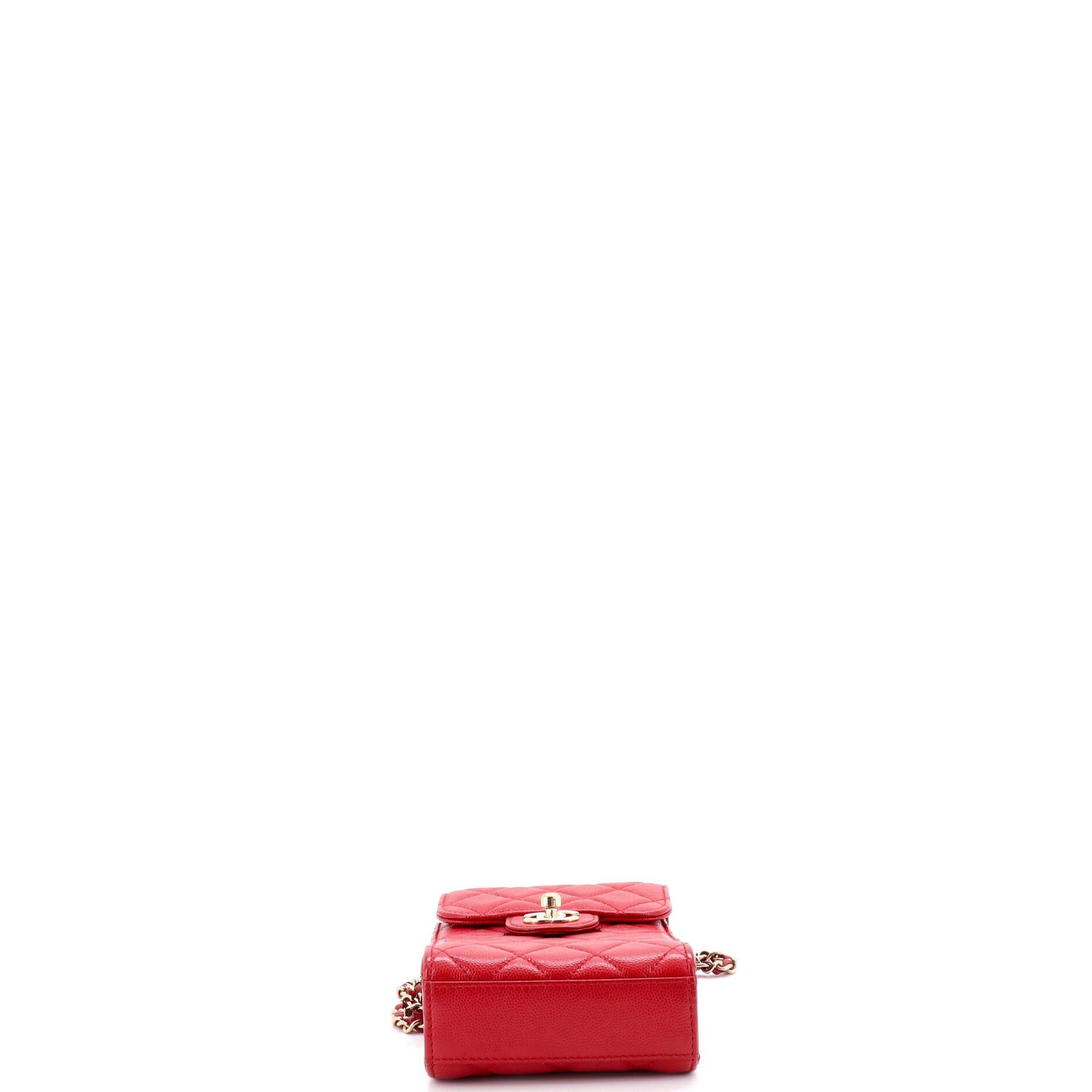 CC Flap Phone Holder Crossbody Bag