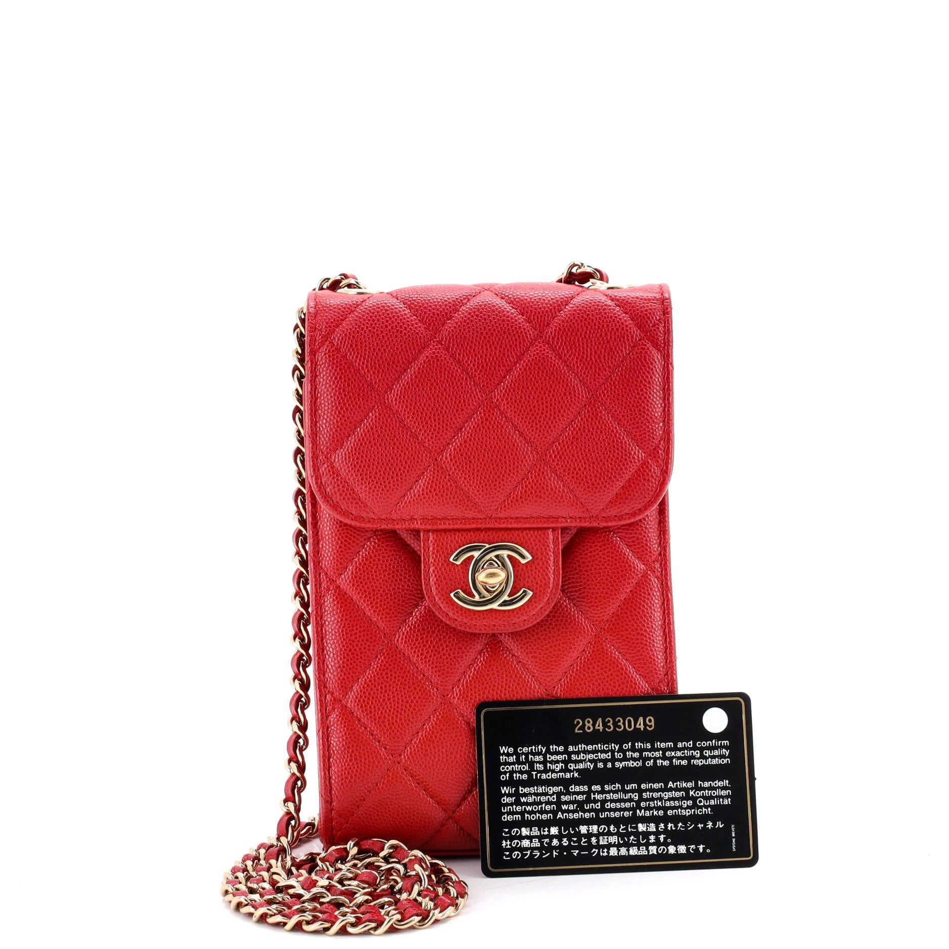 CC Flap Phone Holder Crossbody Bag