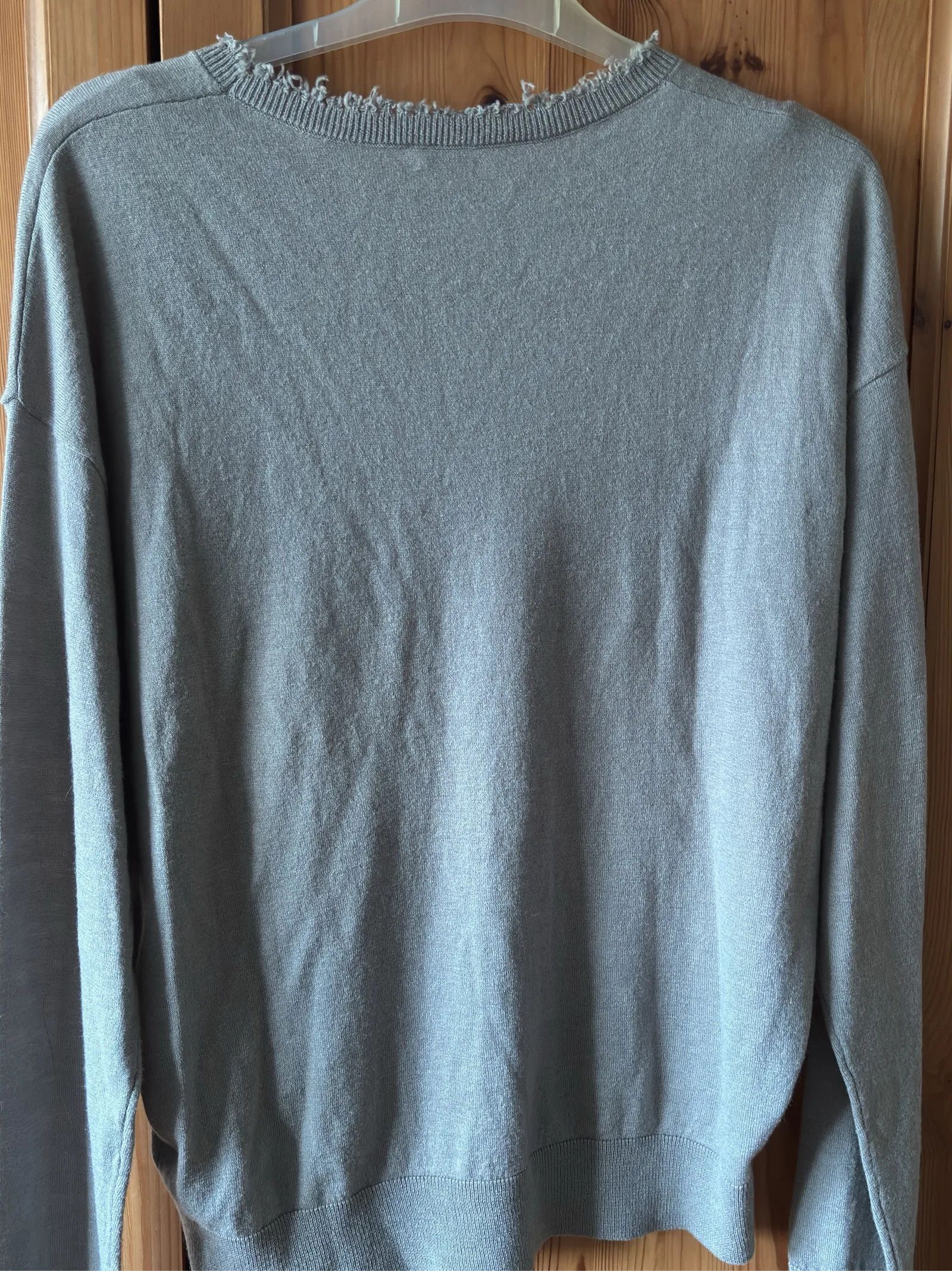 Filippa K Filippa K Frayed R-neck Sweater Size L / US 10 / IT 46 - 4 Thumbnail