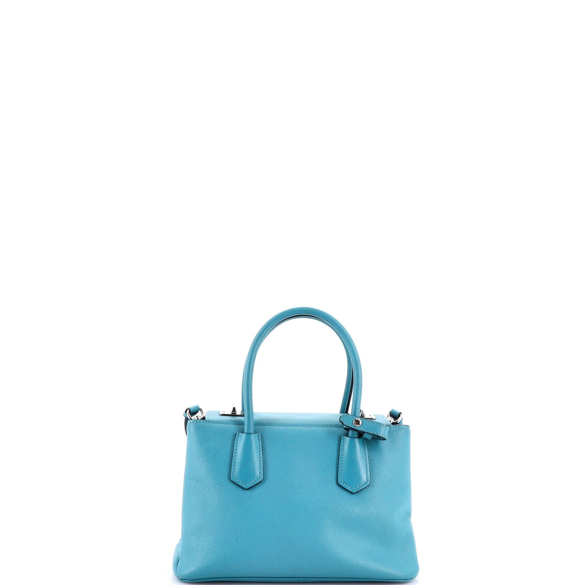 Prada Turnlock Cuir Twin Tote Size ONE SIZE - 3 Thumbnail