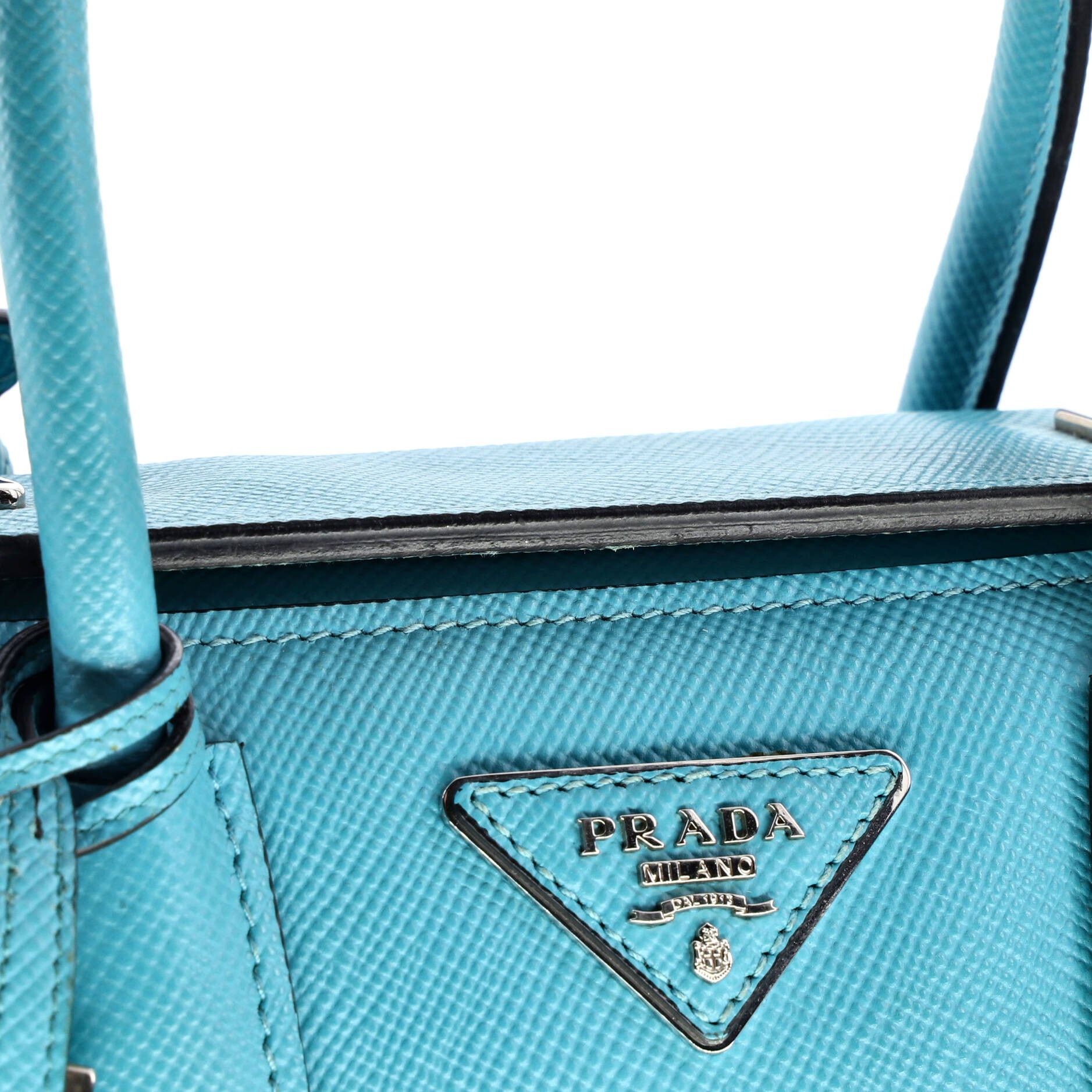 Prada Turnlock Cuir Twin Tote Size ONE SIZE - 7 Thumbnail