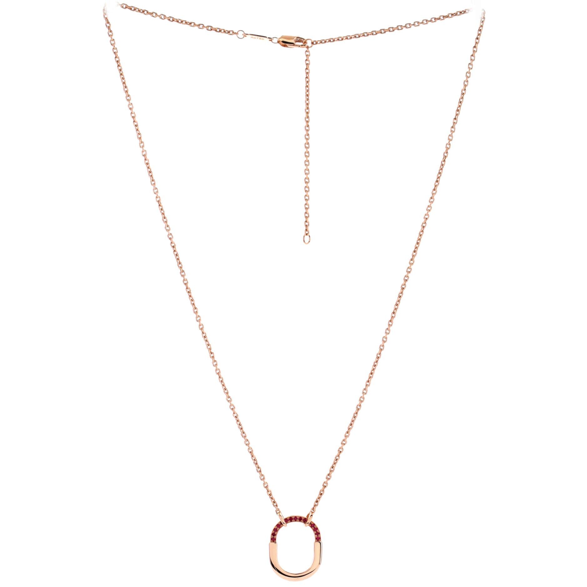 Tiffany & Co. Lock Motif Pendant Necklace Size ONE SIZE - 3 Thumbnail