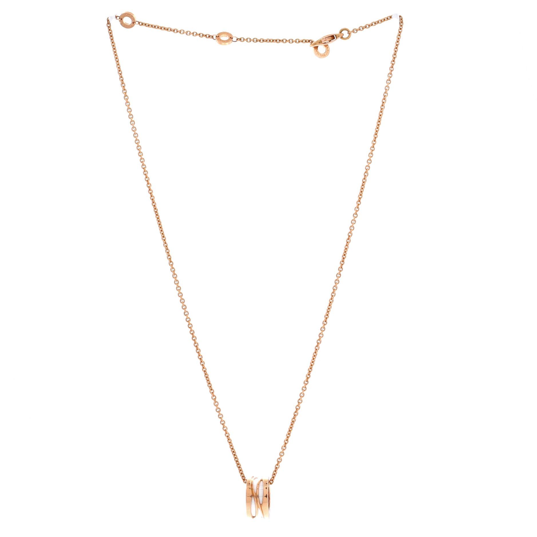 Bvlgari B.Zero1 Design Legend Zaha Hadid Pendant Necklace Size ONE SIZE - 2 Thumbnail