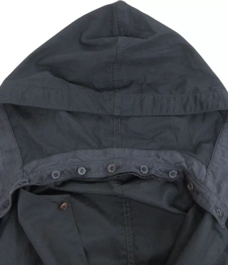 Yohji Yamamoto Yohji Yamamoto Black Hooded Long Shirt Size S / US 4 / IT 40 - 5 Thumbnail