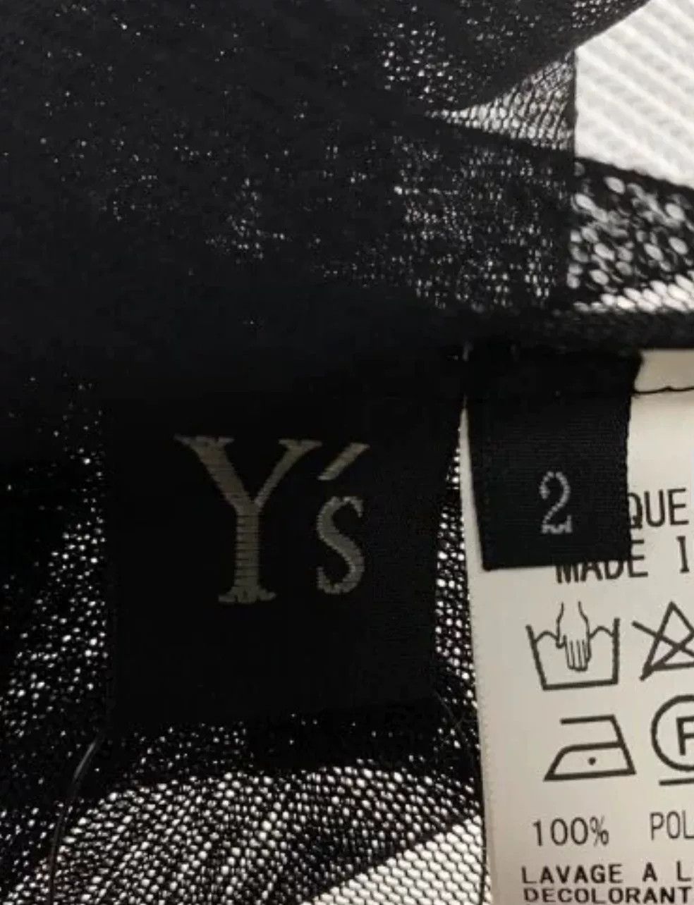 Yohji Yamamoto Y's Yohji Yamamoto Polyester T-shirt Size M / US 6-8 / IT 42-44 - 4 Thumbnail