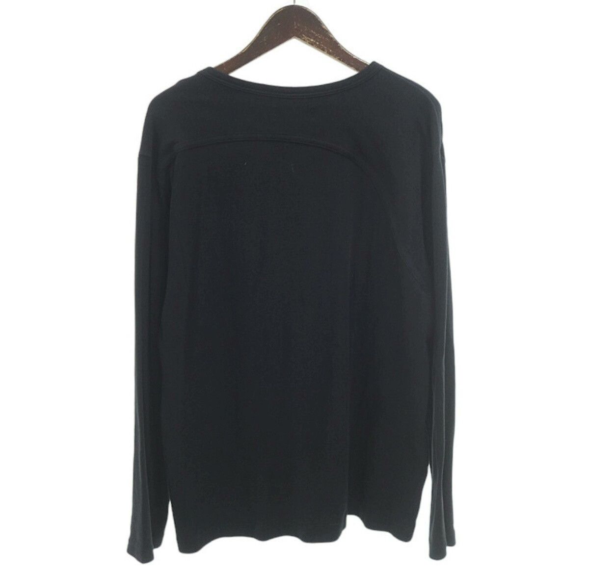 Yohji Yamamoto YOHJI YAMAMOTO 12SS Men's Black Cotton Henley Knit Size US L / EU 52-54 / 3 - 2 Thumbnail