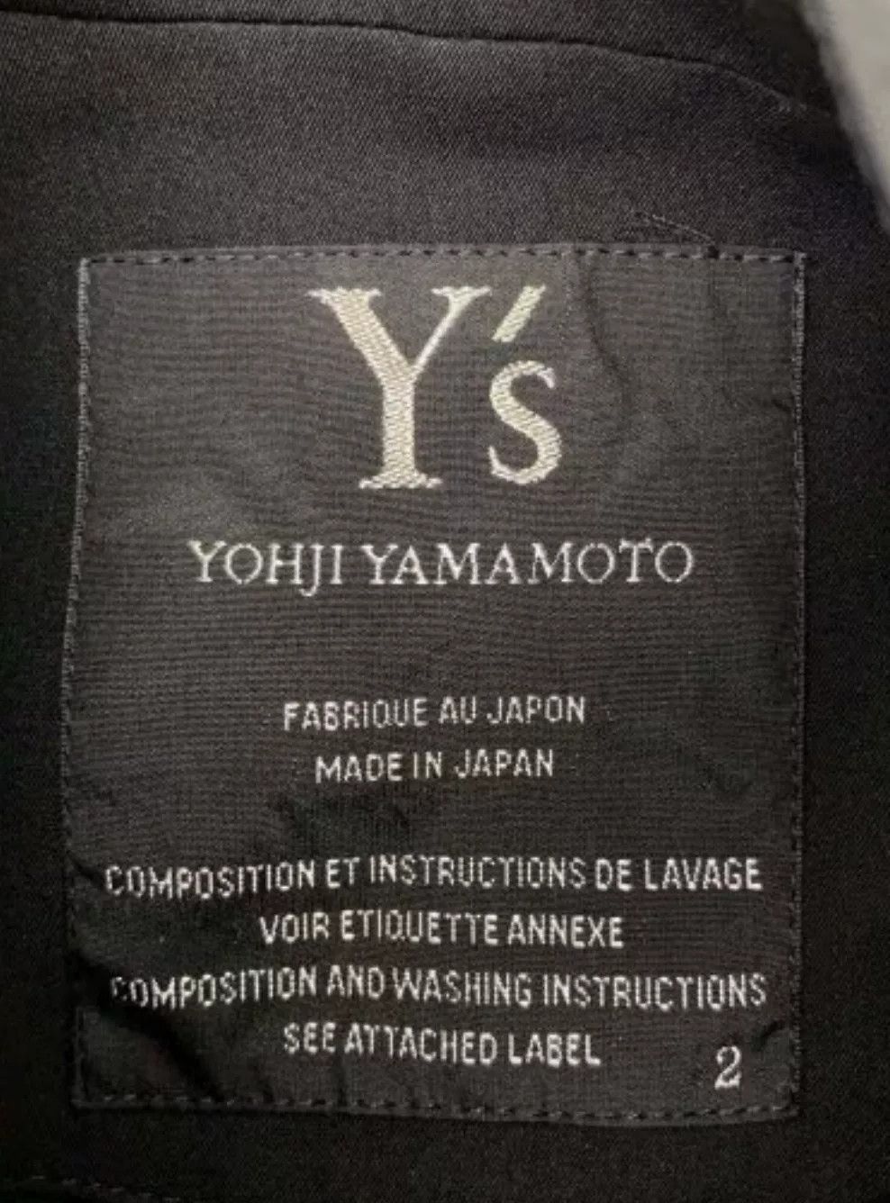 Yohji Yamamoto Y's Yohji Yamamoto Black Button Wool Jacket Size US M / EU 48-50 / 2 - 5 Thumbnail