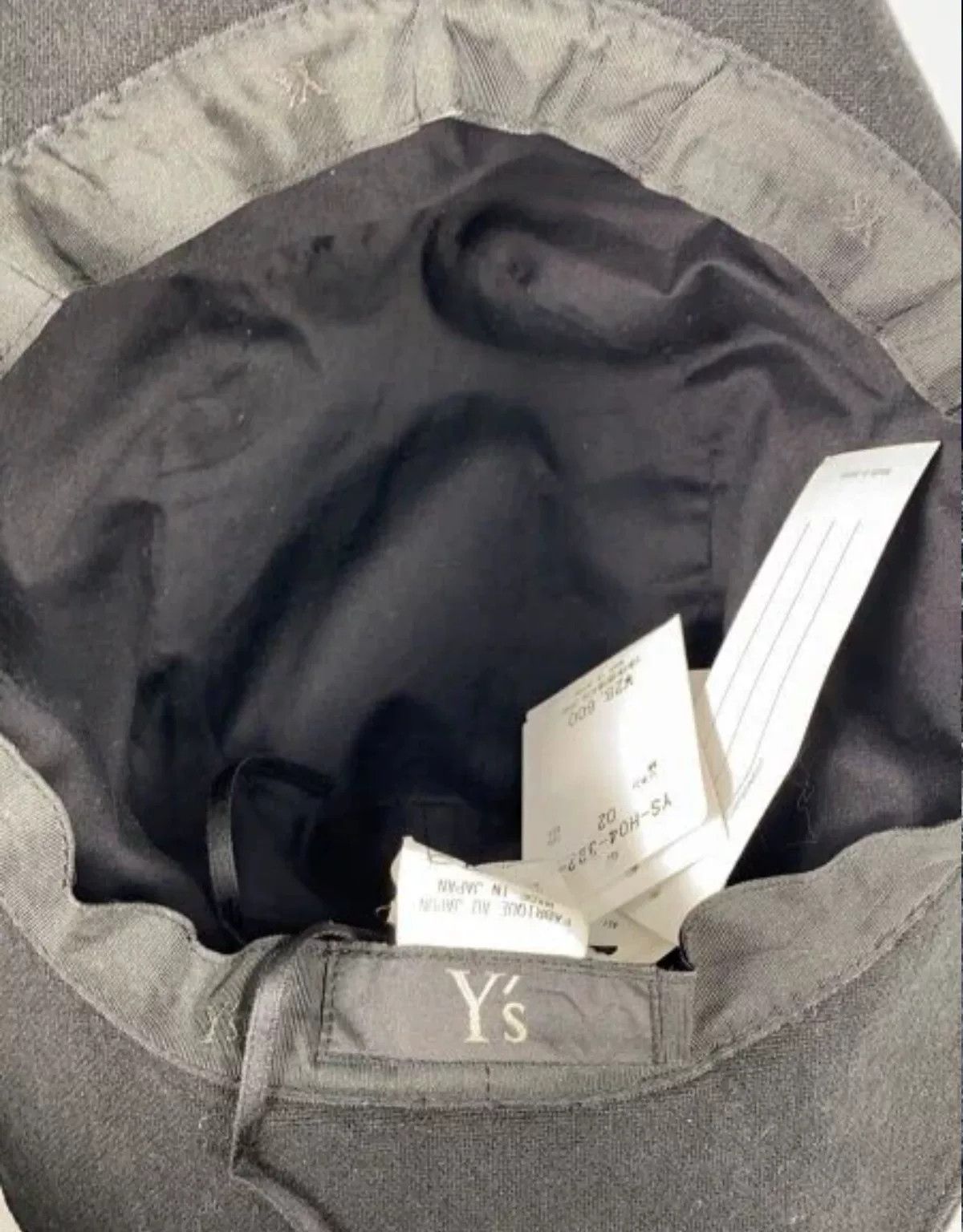 Yohji Yamamoto Y's Yohji Yamamoto Black Linen Hat Size ONE SIZE - 4 Thumbnail