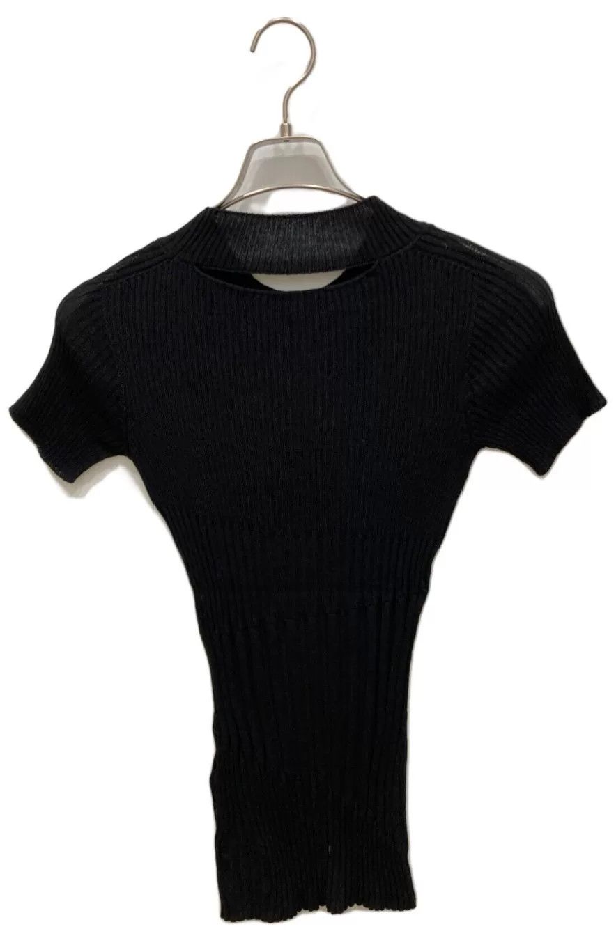 Yohji Yamamoto Yohji Yamamoto Cropped Round Neck Short Sleeve Knit Size M / US 6-8 / IT 42-44 - 2 Thumbnail