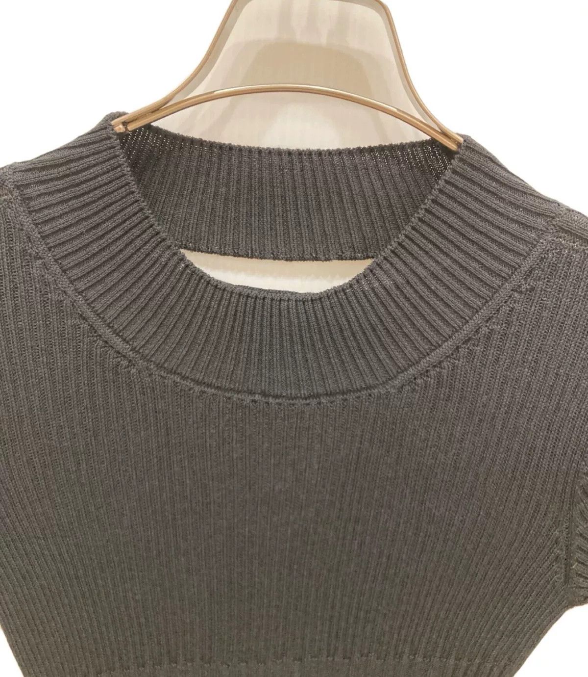 Yohji Yamamoto Yohji Yamamoto Cropped Round Neck Short Sleeve Knit Size M / US 6-8 / IT 42-44 - 3 Thumbnail