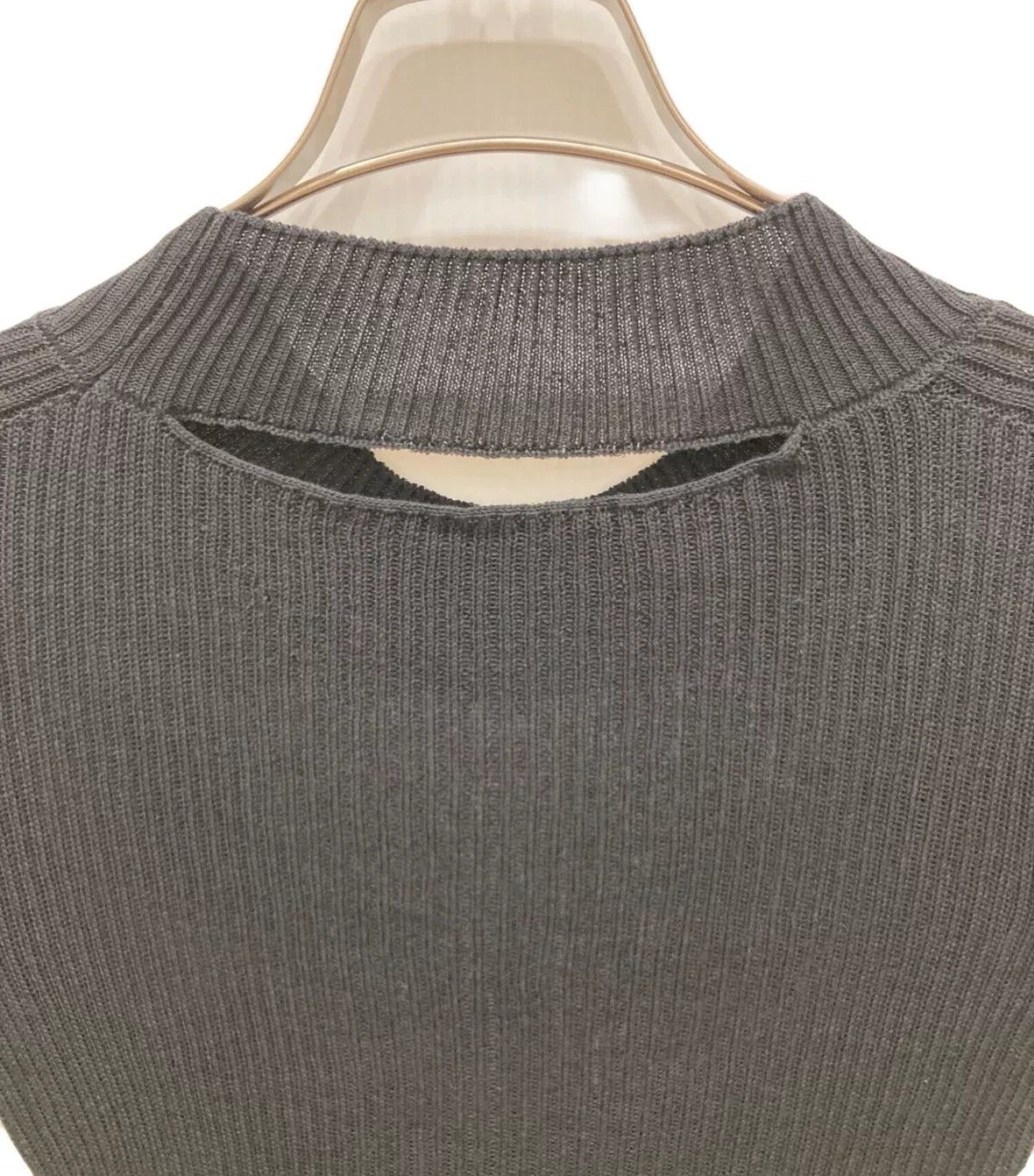 Yohji Yamamoto Yohji Yamamoto Cropped Round Neck Short Sleeve Knit Size M / US 6-8 / IT 42-44 - 4 Thumbnail